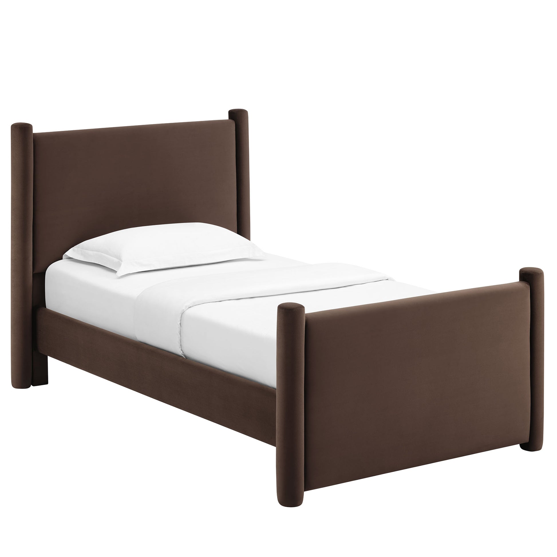 Rael Performance Velvet Twin Platform Bed by Modway - Best Buy Furniture
