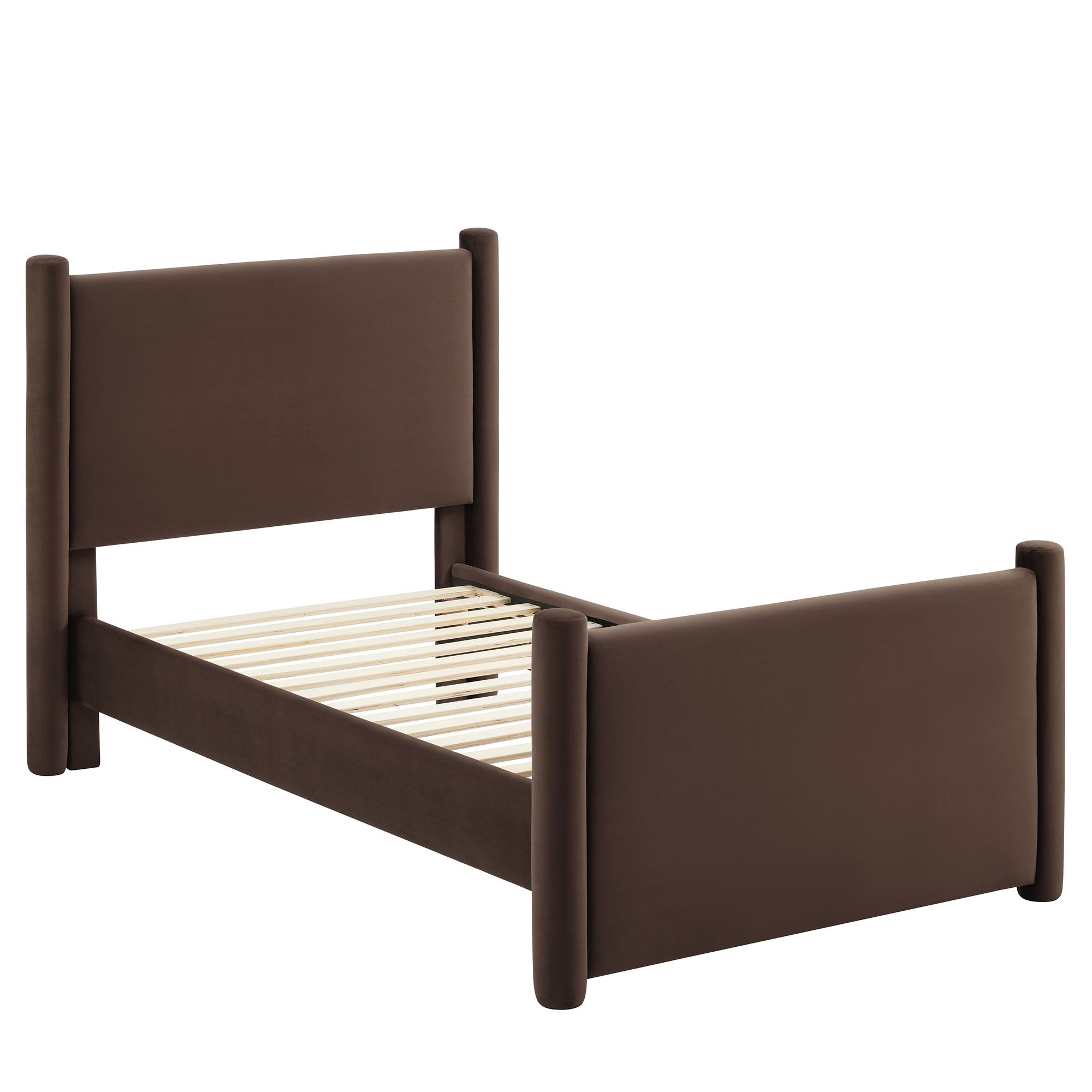 Rael Performance Velvet Twin Platform Bed by Modway - Best Buy Furniture