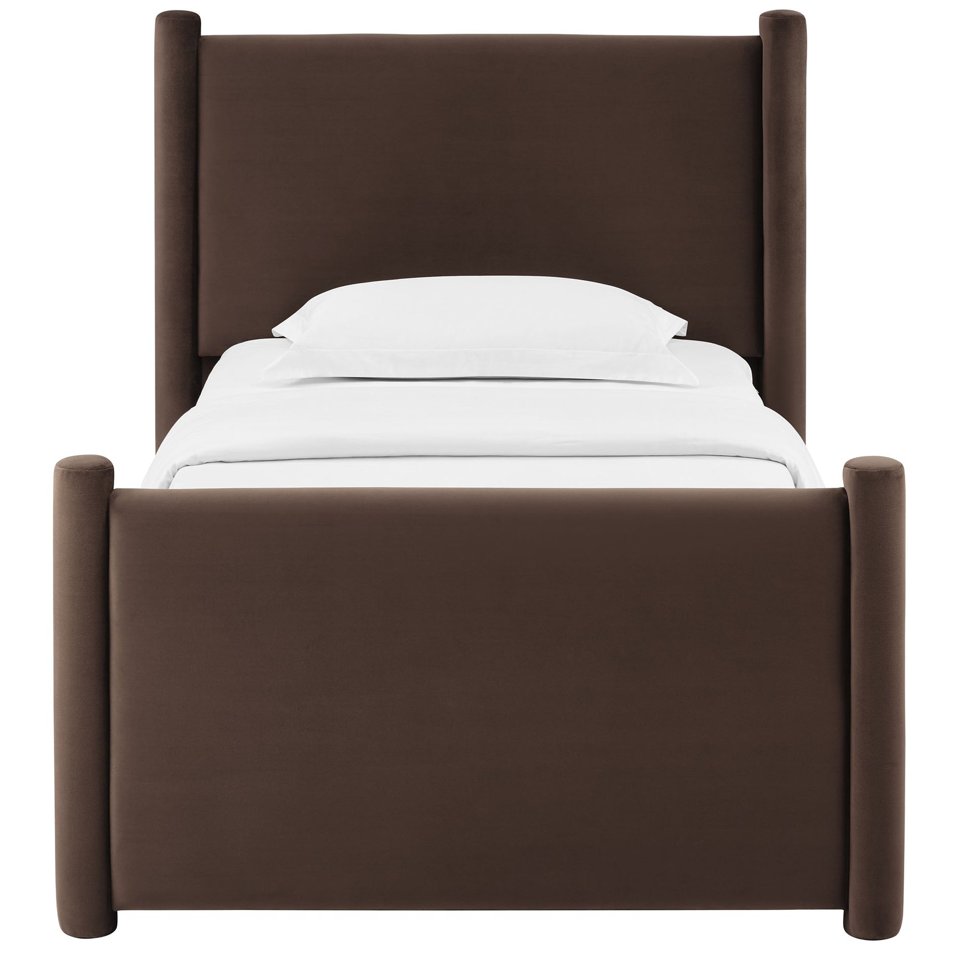 Rael Performance Velvet Twin Platform Bed by Modway - Best Buy Furniture