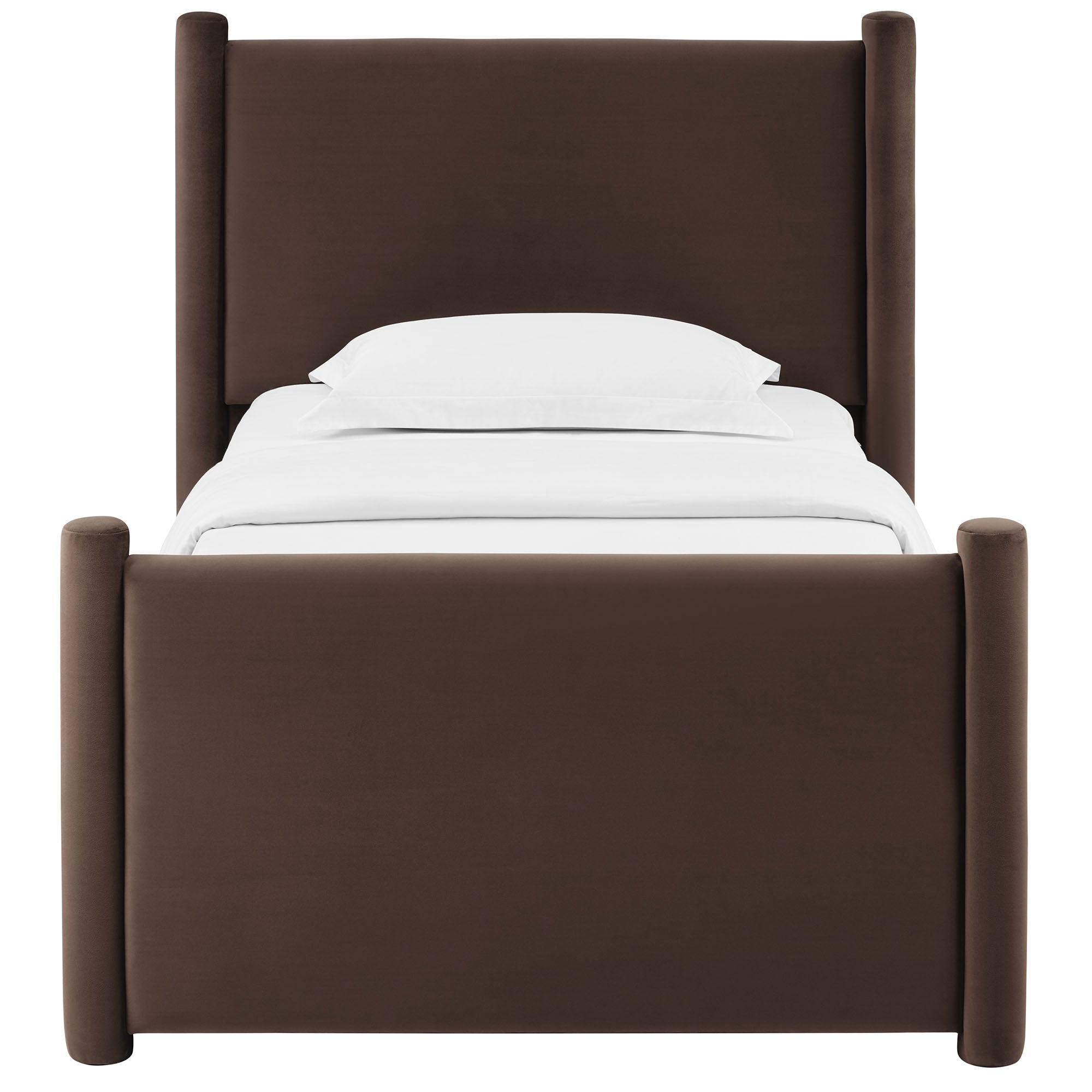 Rael Performance Velvet Twin Platform Bed by Modway - Best Buy Furniture
