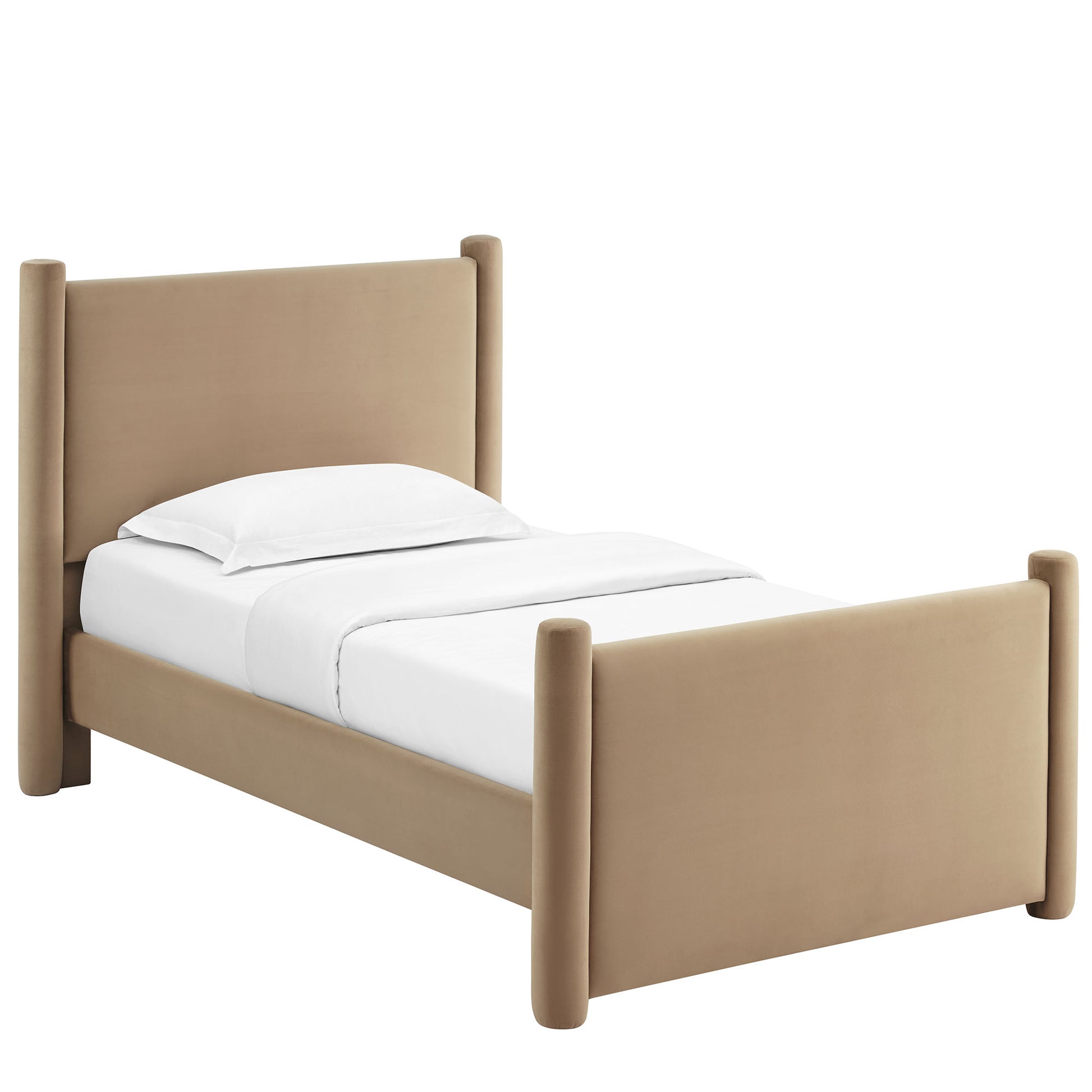 Rael Performance Velvet Twin Platform Bed by Modway - Best Buy Furniture