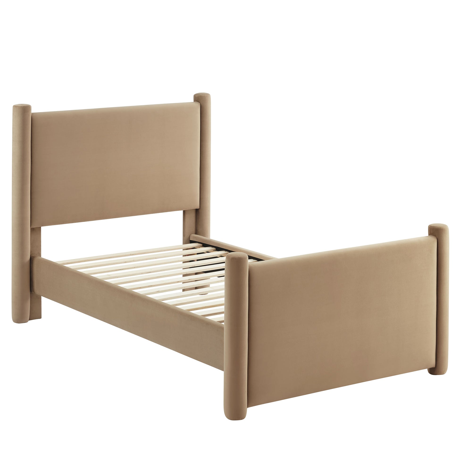 Rael Performance Velvet Twin Platform Bed by Modway - Best Buy Furniture