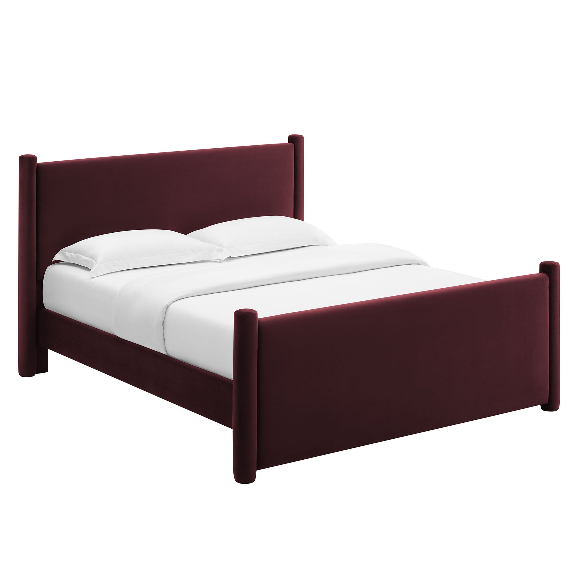 Rael Performance Velvet Queen Platform Bed by Modway - Best Buy Furniture