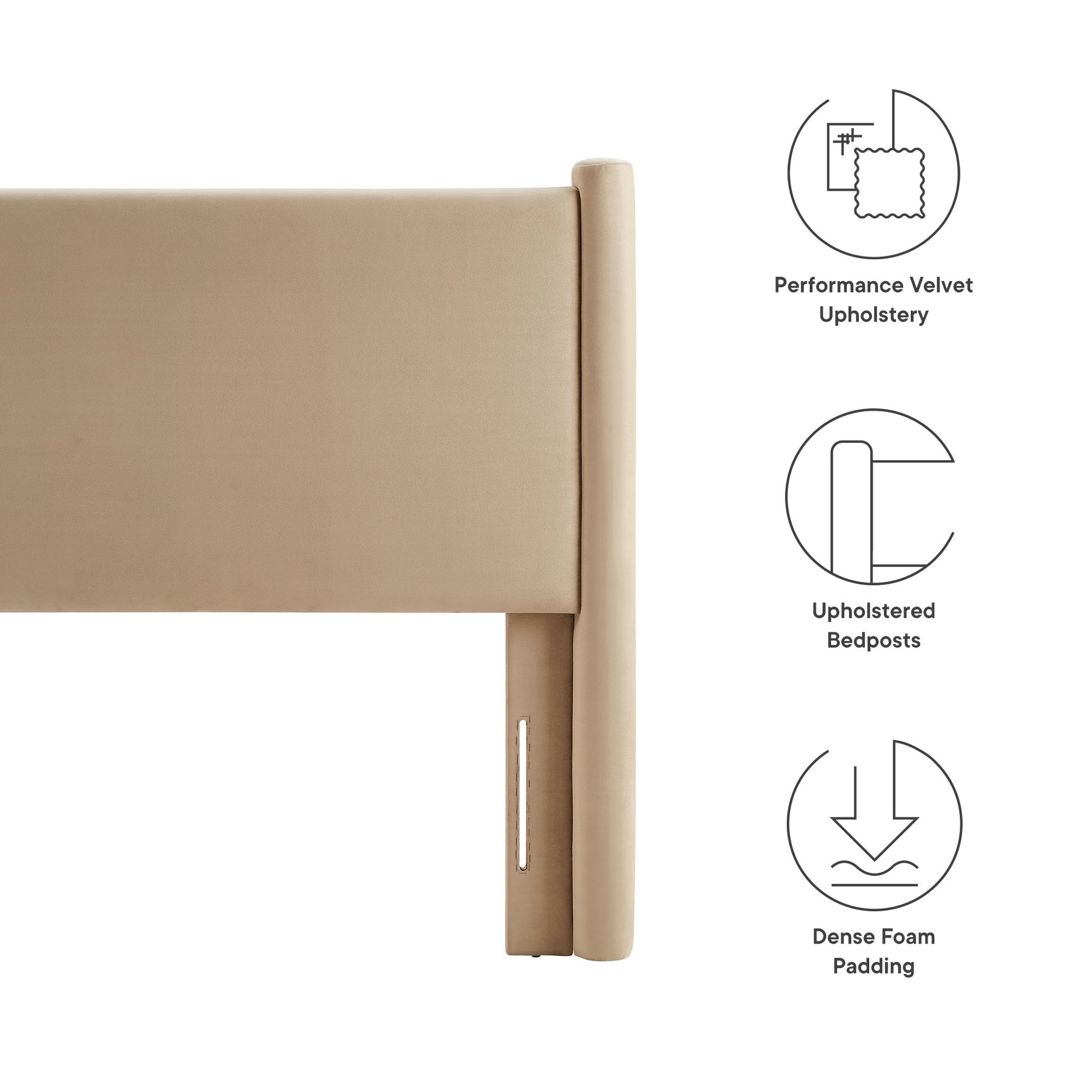 Rael Performance Velvet Twin Headboard by Modway - Best Buy Furniture