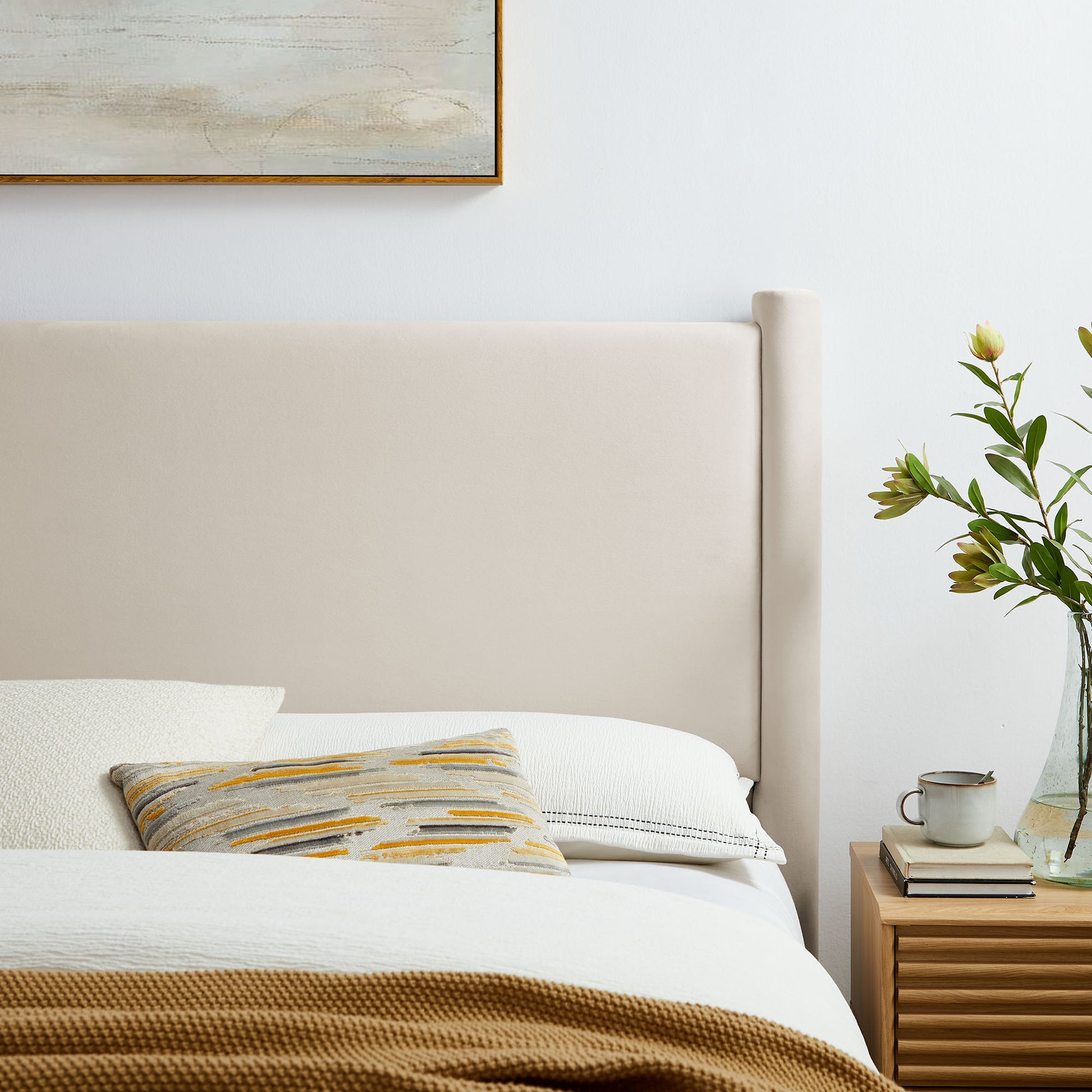 Rael Performance Velvet Queen Headboard by Modway - Best Buy Furniture