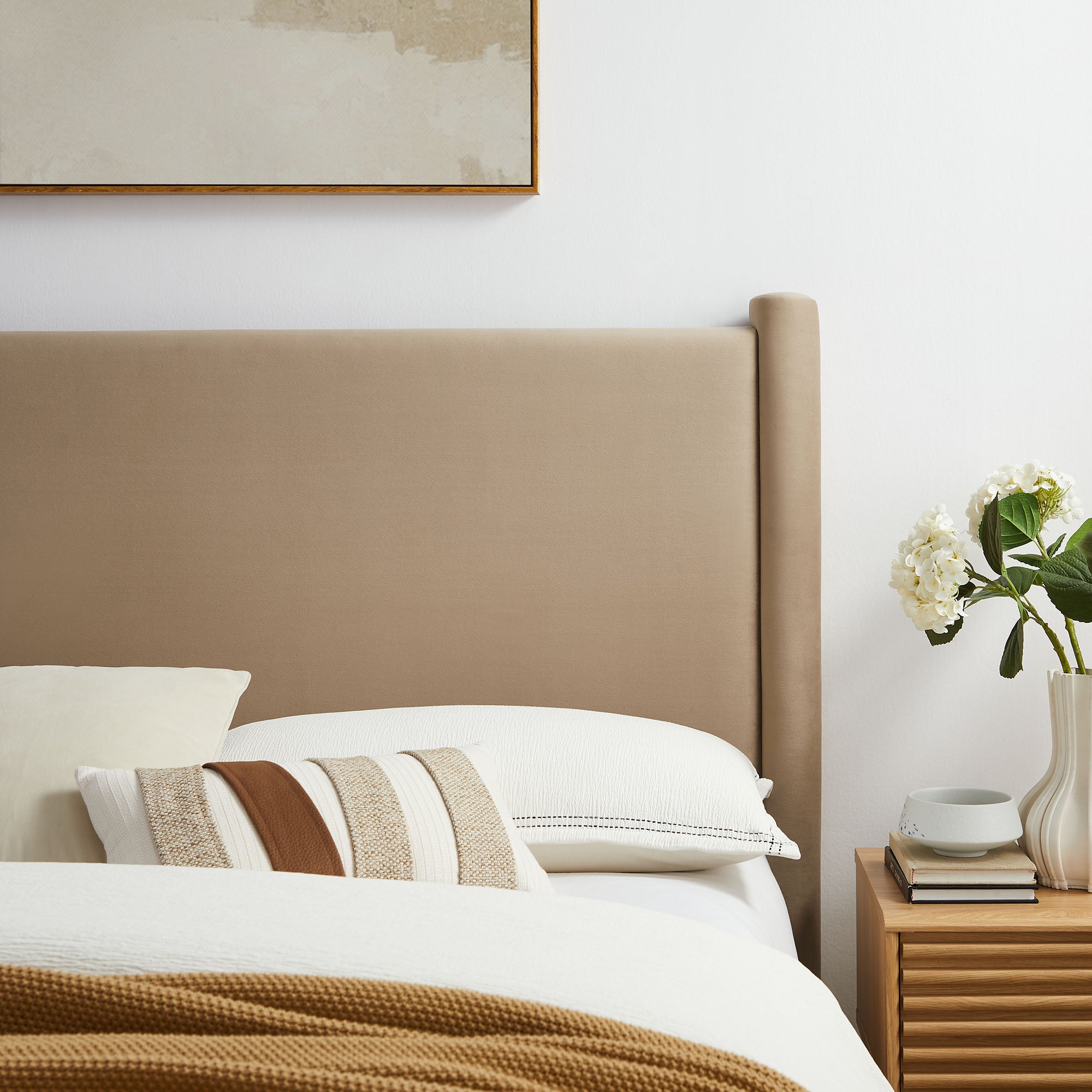 Rael Performance Velvet King Headboard by Modway - Best Buy Furniture