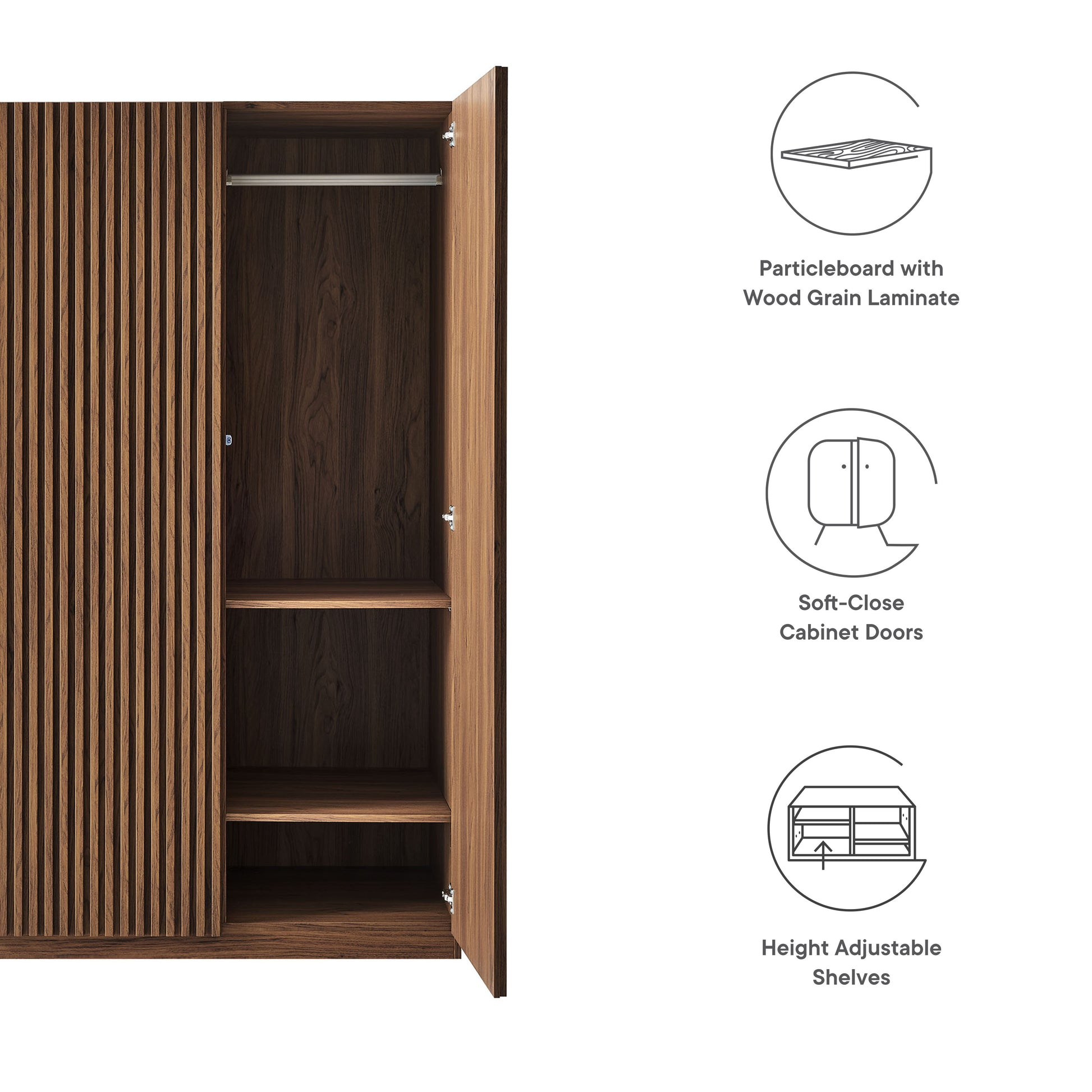 Render 2-Door Wardrobe Closet by Modway - Best Buy Furniture