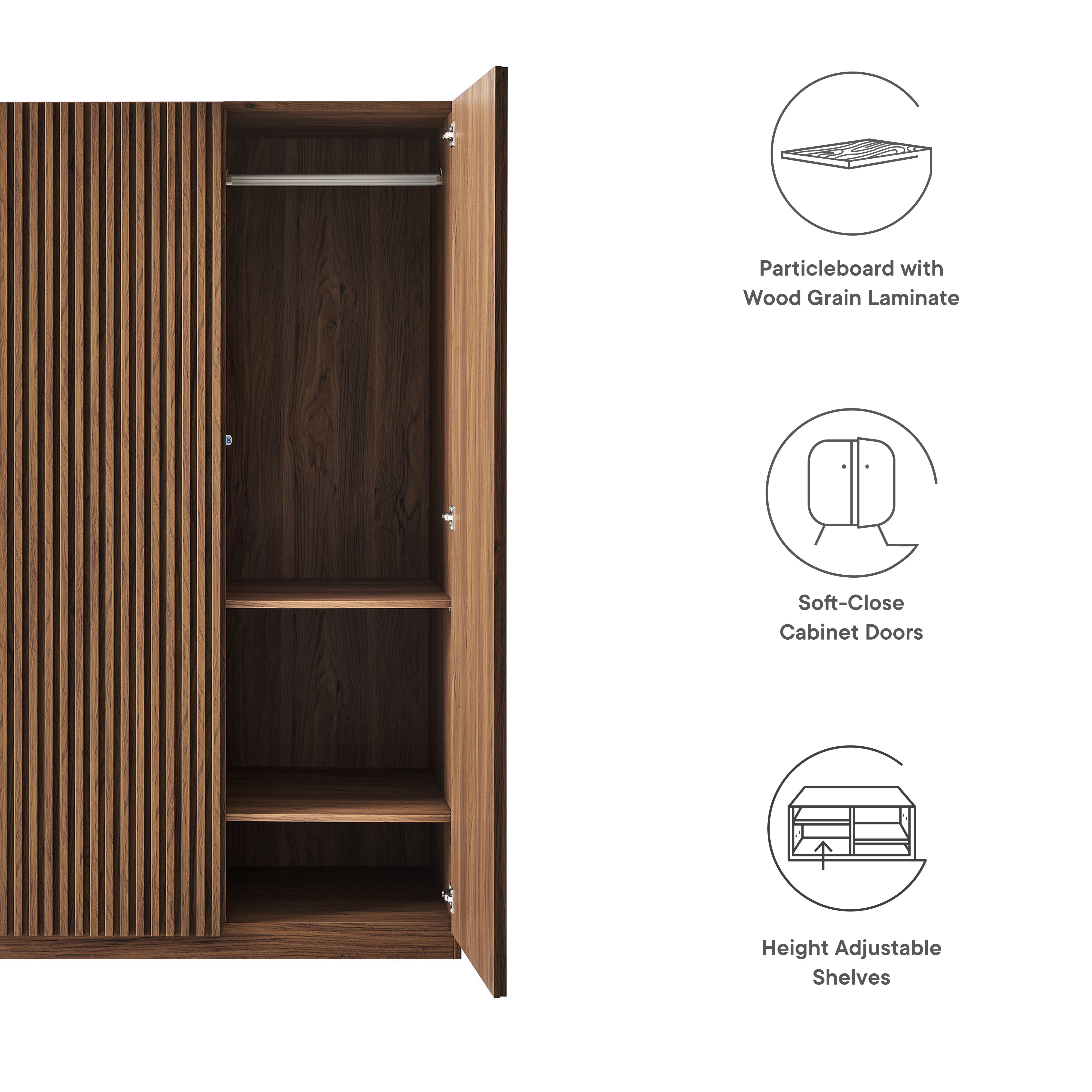 Render 2-Door Wardrobe Closet by Modway - Best Buy Furniture