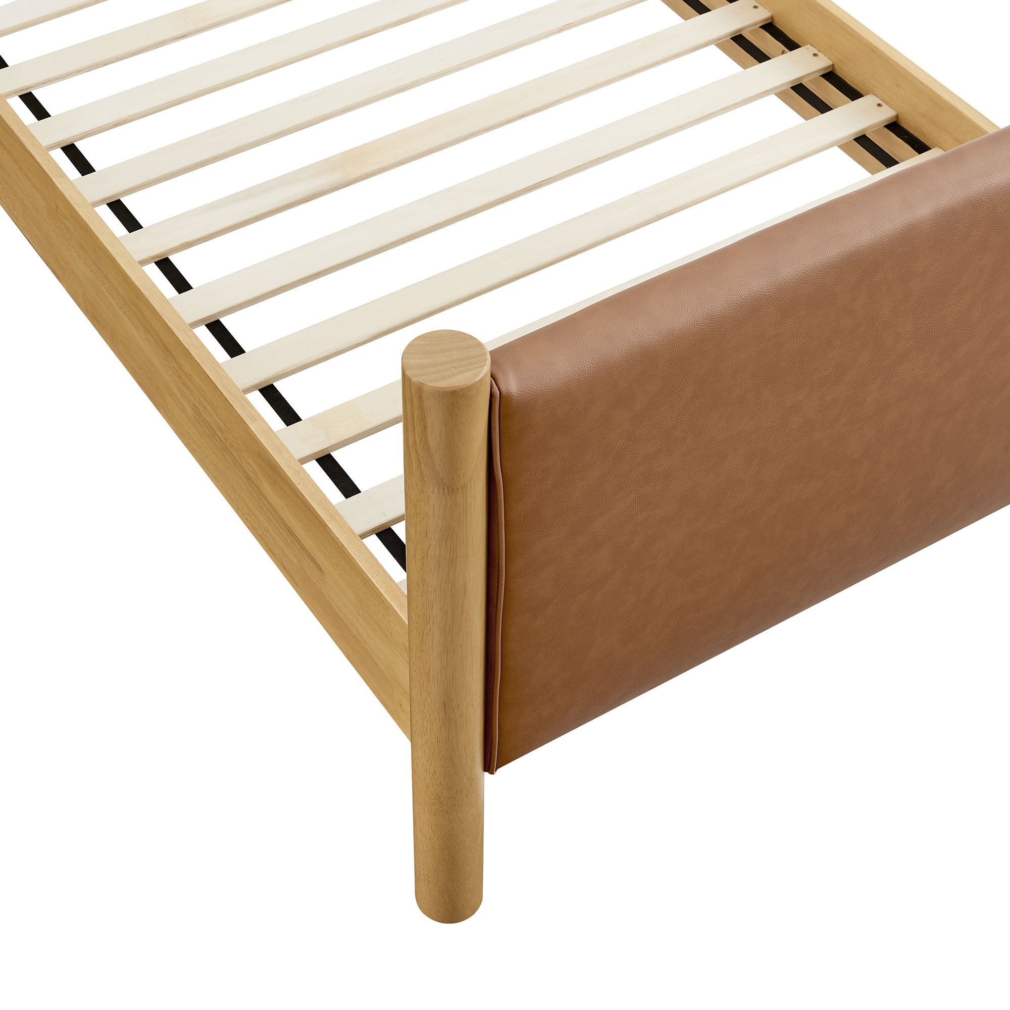 Maven Twin Size Vegan Leather Upholstered Platform Bed by Modway - Best Buy Furniture