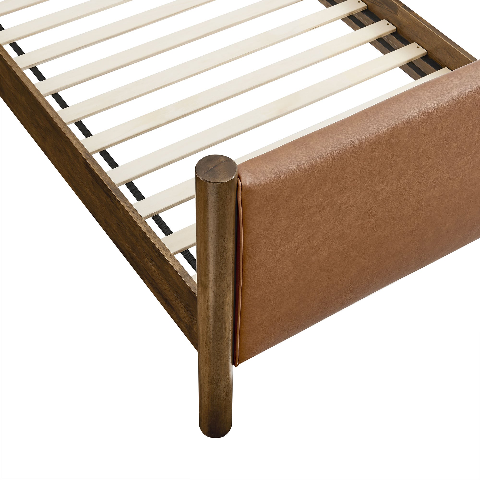 Maven Twin Size Vegan Leather Upholstered Platform Bed by Modway - Best Buy Furniture