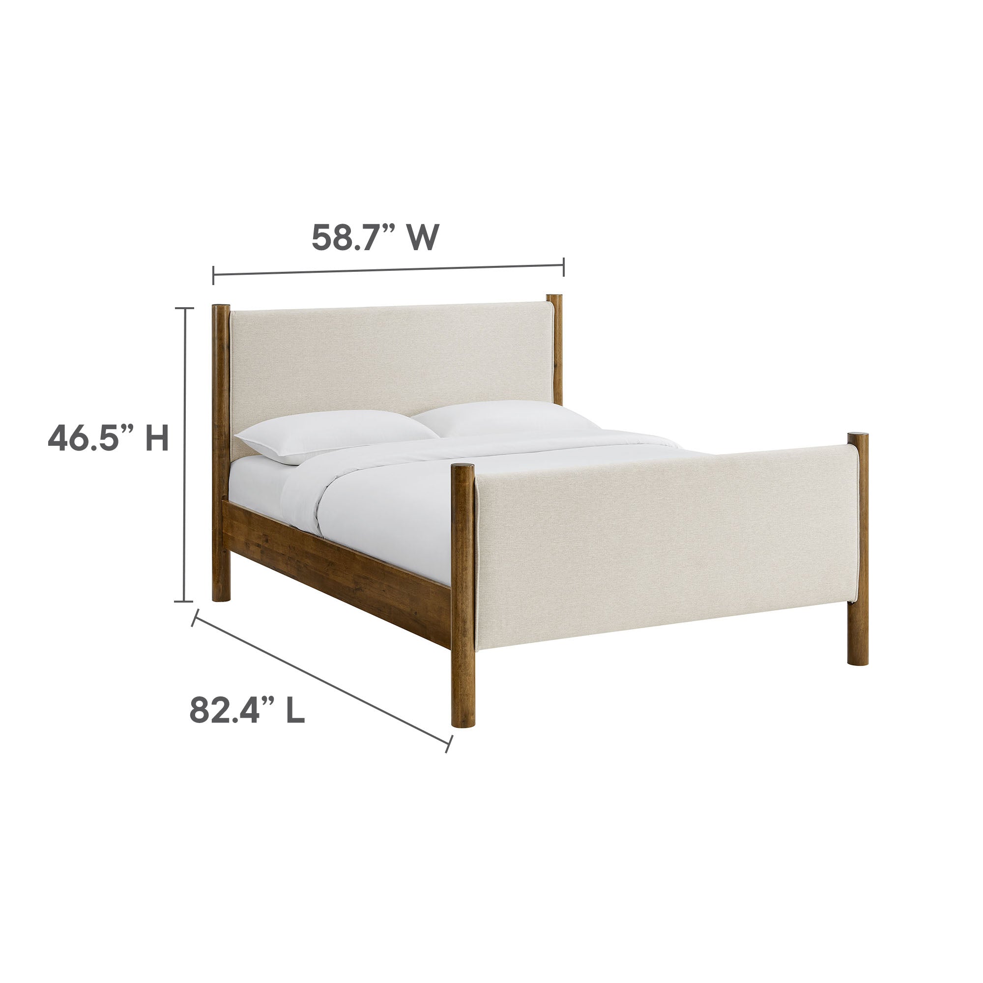 Maven Full Size Fabric Upholstered Platform Bed by Modway