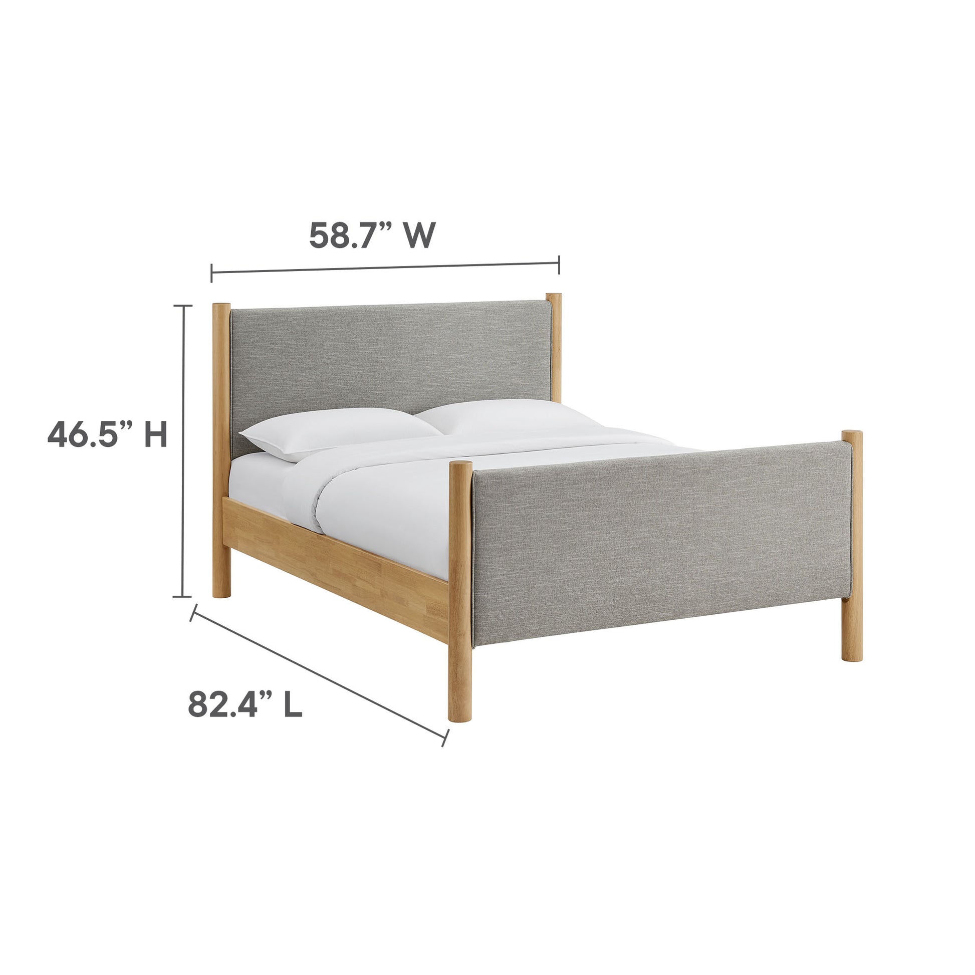 Maven Full Size Fabric Upholstered Platform Bed by Modway - Best Buy Furniture