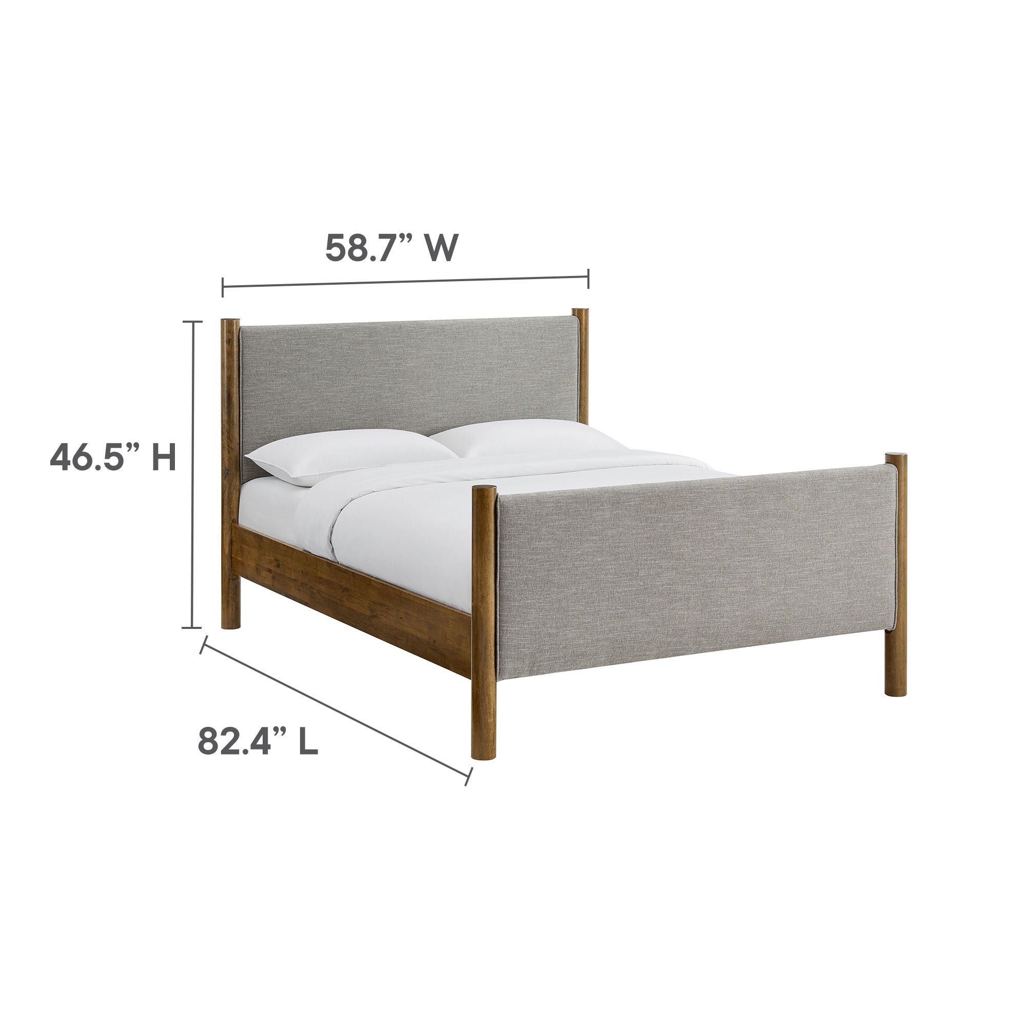 Maven Full Size Fabric Upholstered Platform Bed by Modway - Best Buy Furniture