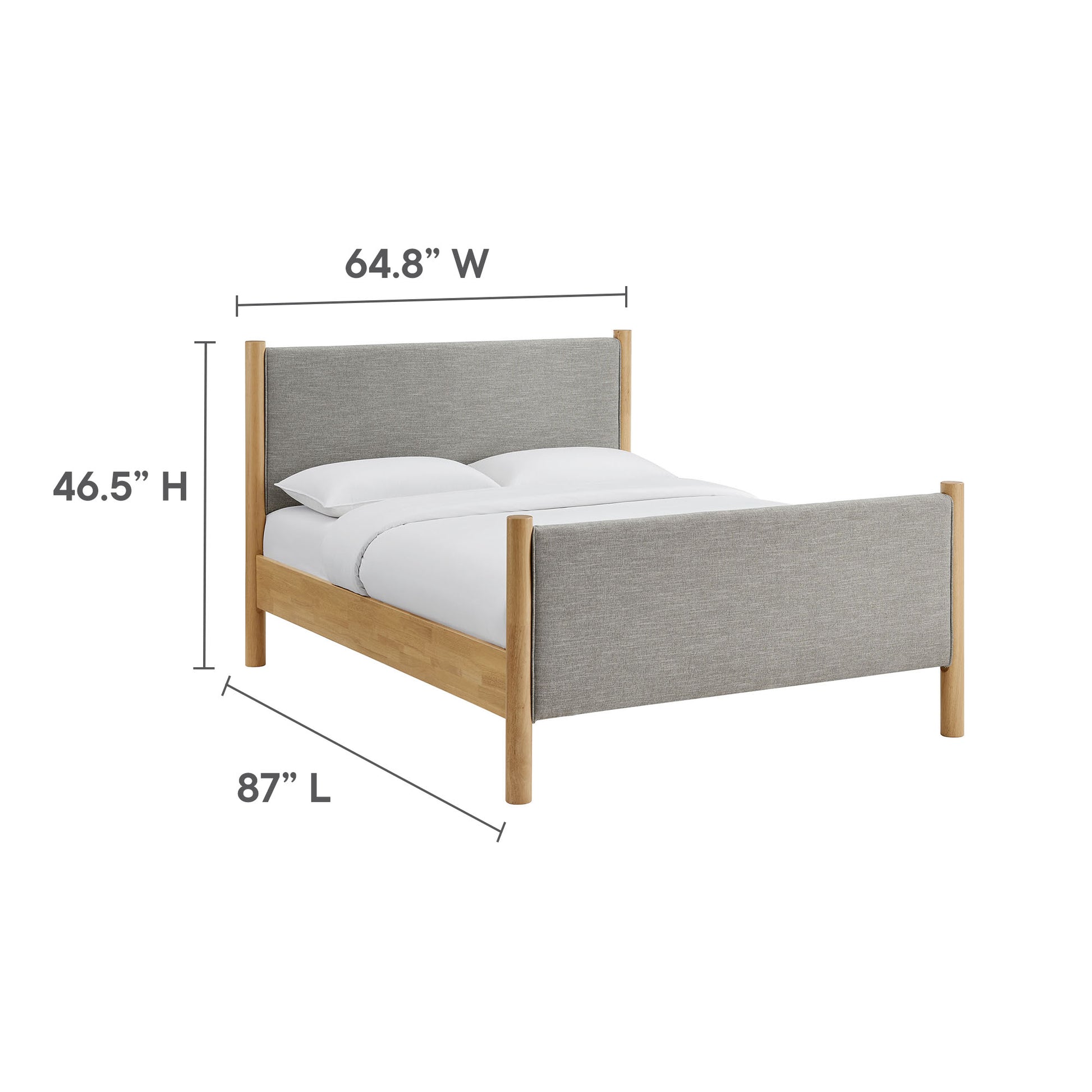 Maven Queen Size Fabric Upholstered Platform Bed by Modway - Best Buy Furniture