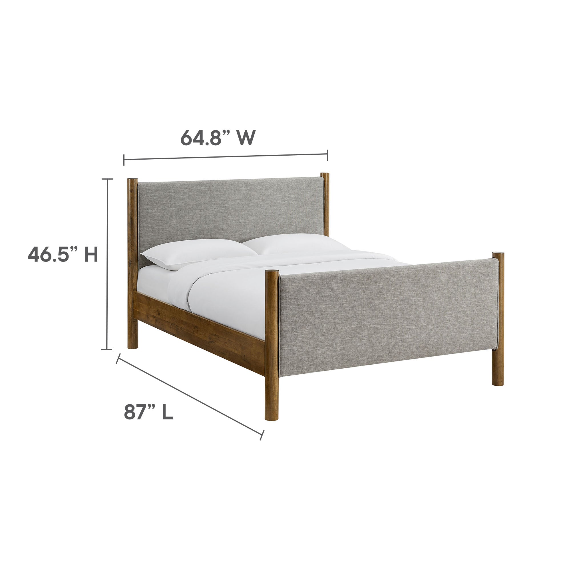 Maven Queen Size Fabric Upholstered Platform Bed by Modway - Best Buy Furniture