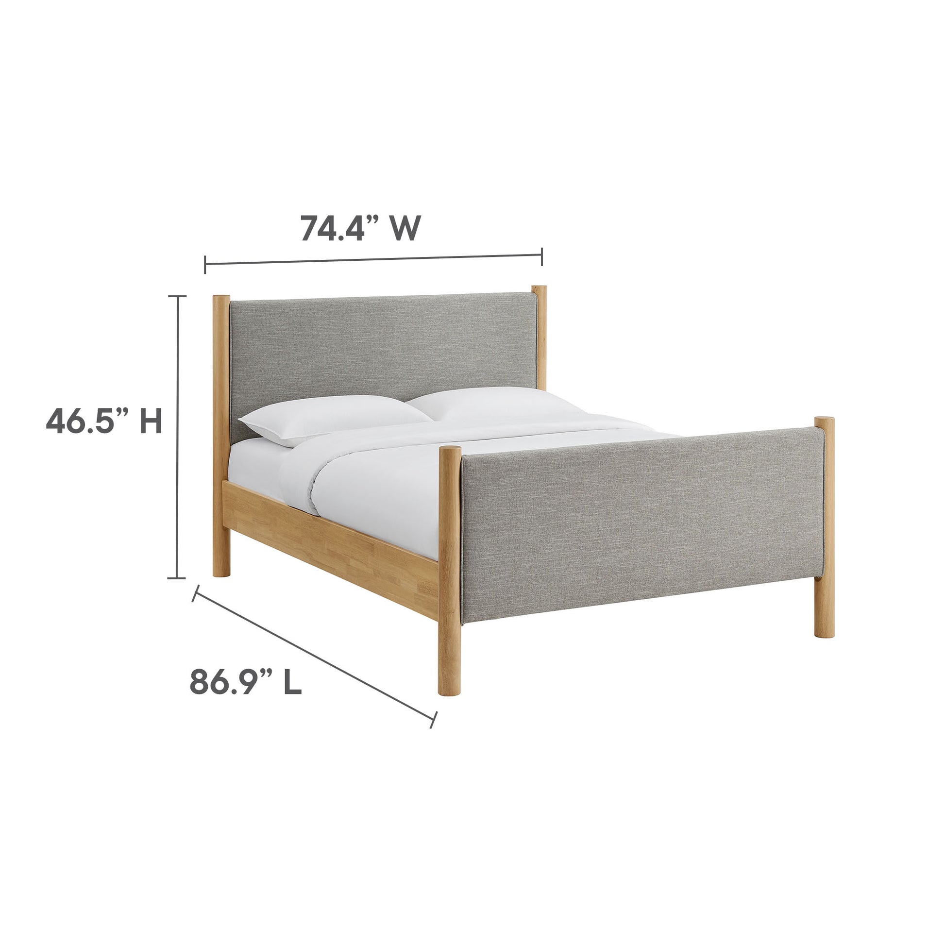 Maven King Size Fabric Upholstered Platform Bed by Modway - Best Buy Furniture