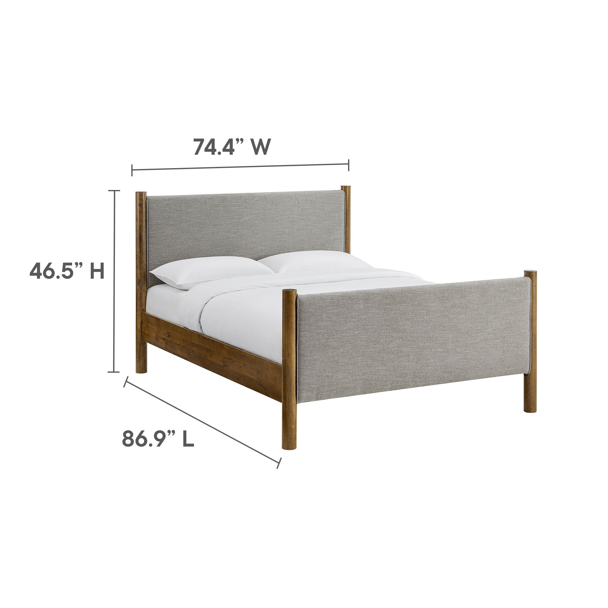 Maven King Size Fabric Upholstered Platform Bed by Modway - Best Buy Furniture