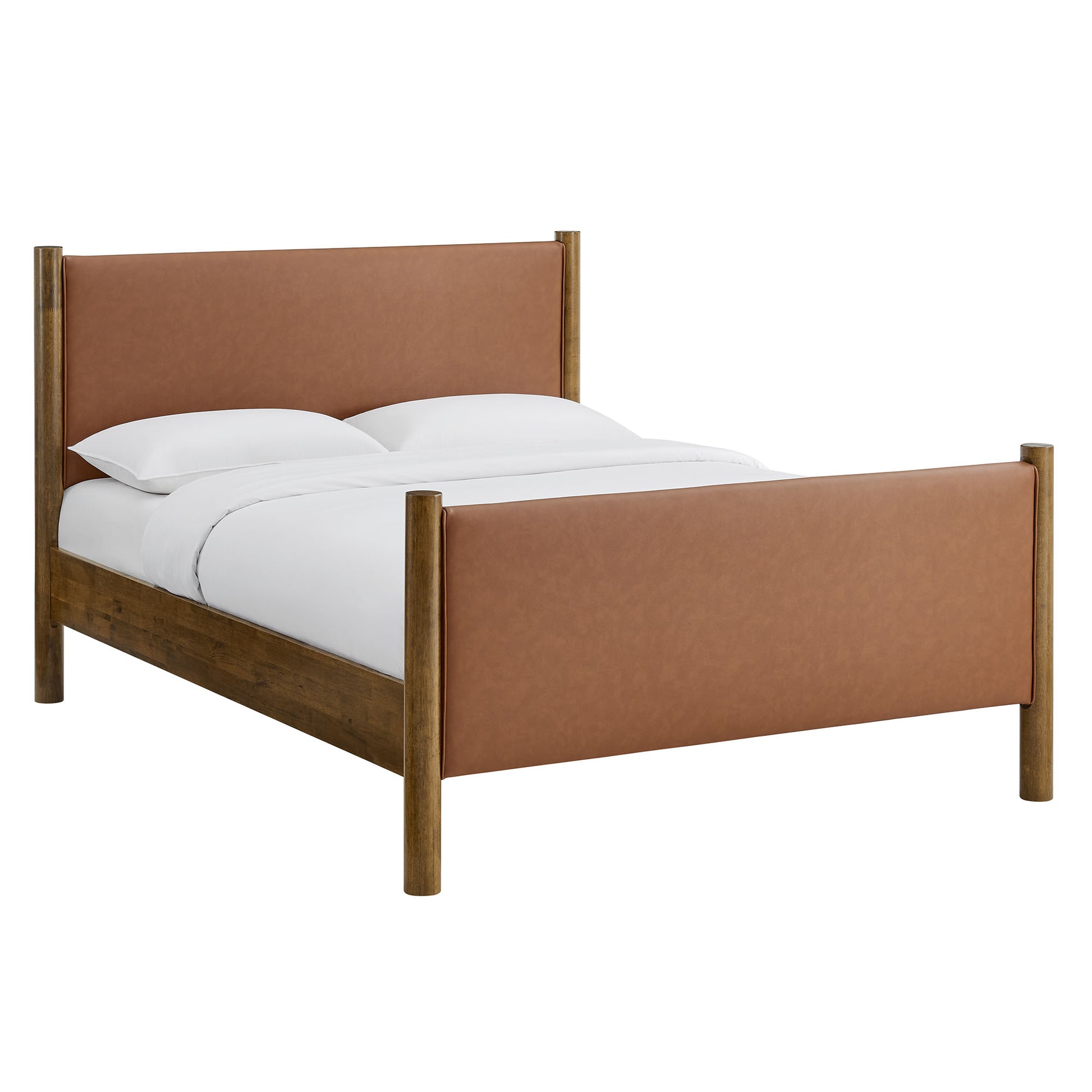 Maven King Size Vegan Leather Upholstered Platform Bed by Modway - Best Buy Furniture