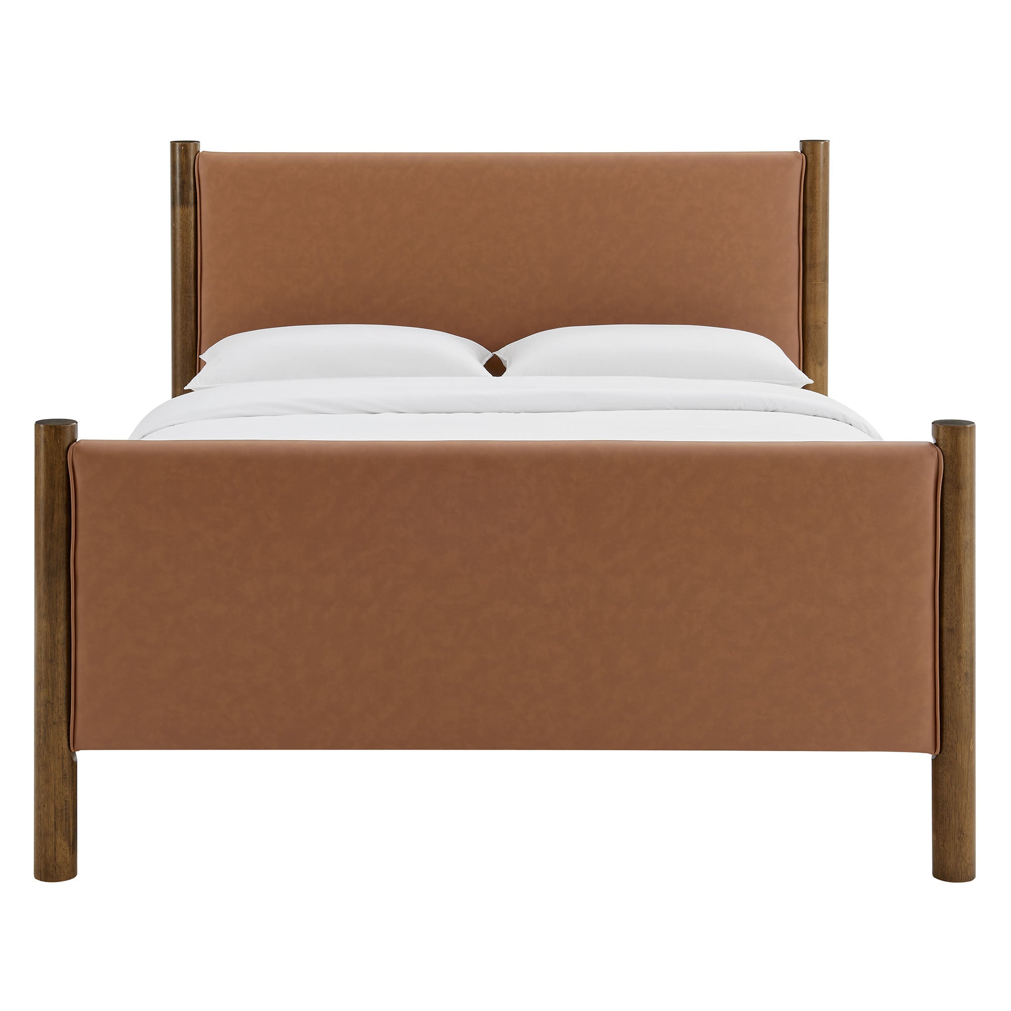 Maven King Size Vegan Leather Upholstered Platform Bed by Modway - Best Buy Furniture