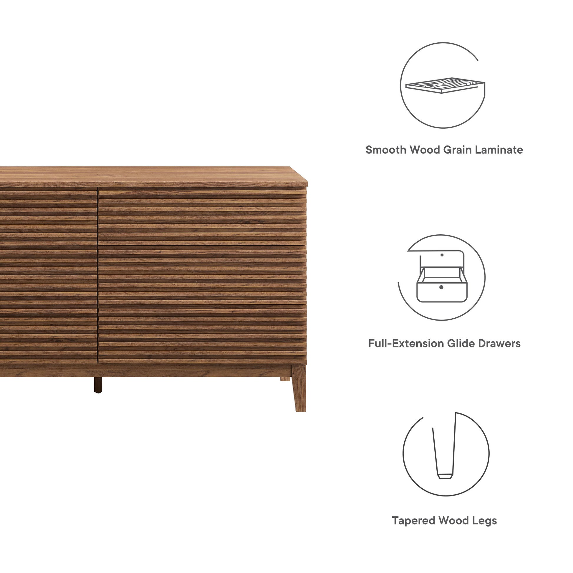 Render 63� 6-Drawer Dresser by Modway - Best Buy Furniture