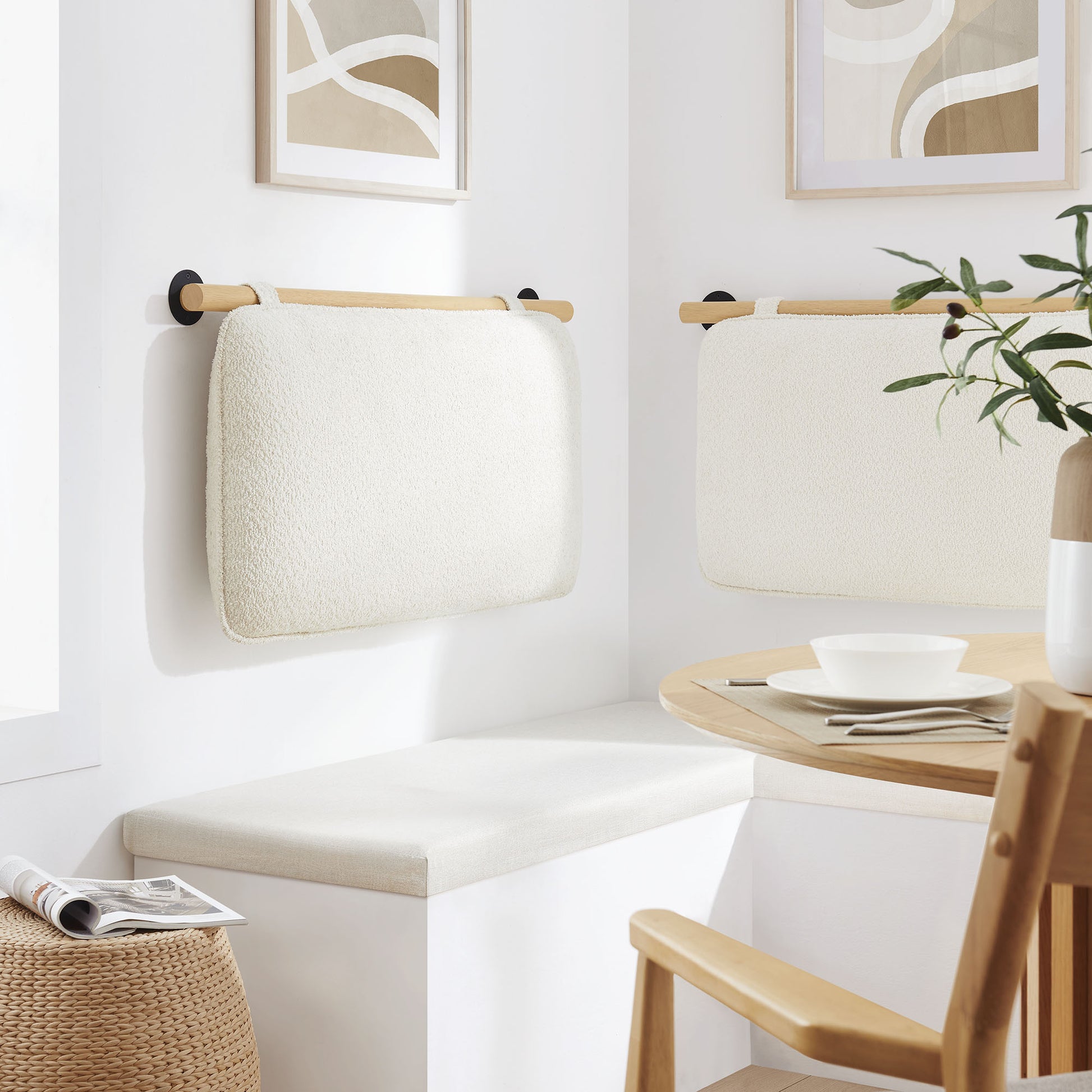 Anela Wall-Mounted Chenille Upholstered Twin Headboard by Modway - Best Buy Furniture