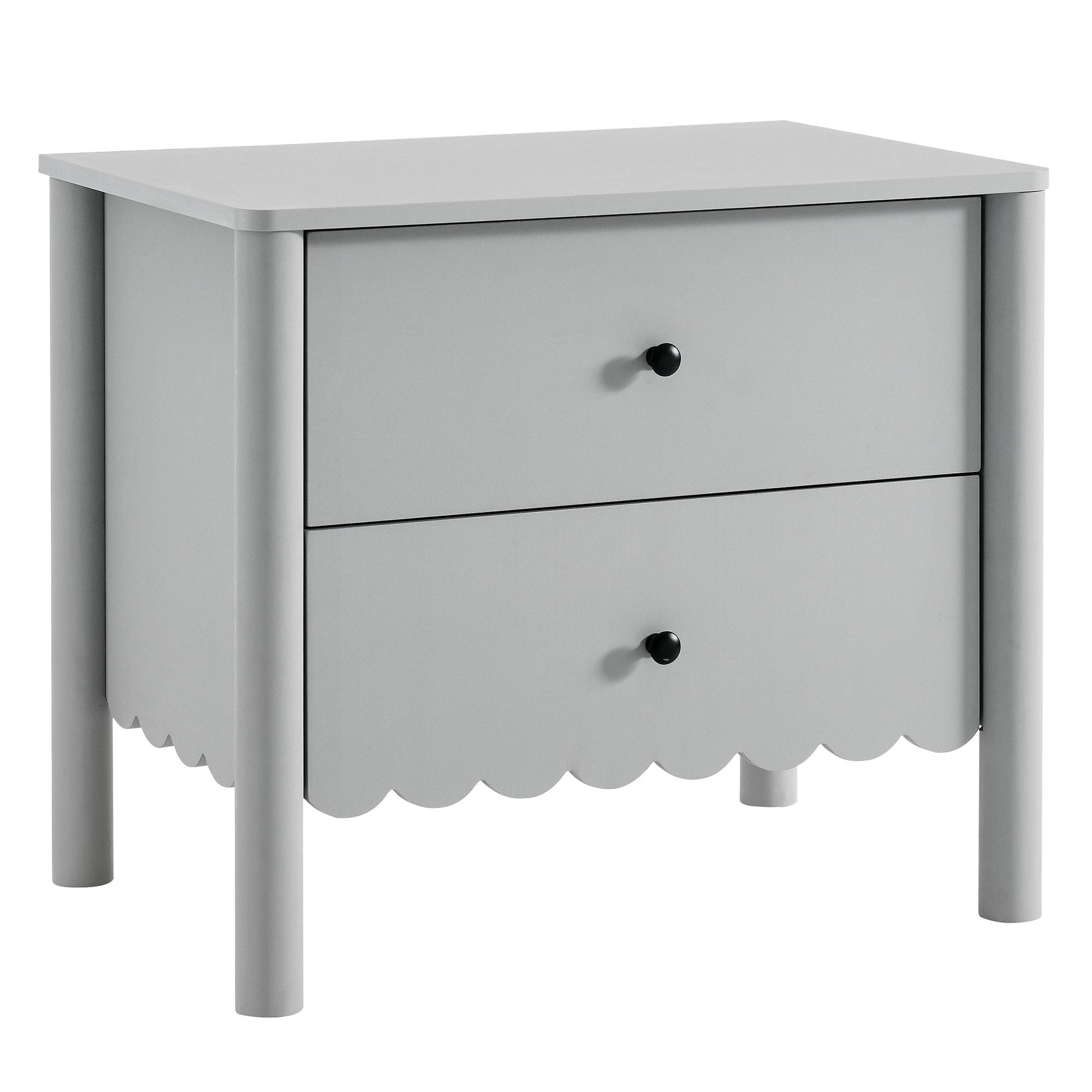 Emmeline Scalloped 2-Drawer Nightstand by Modway - Best Buy Furniture