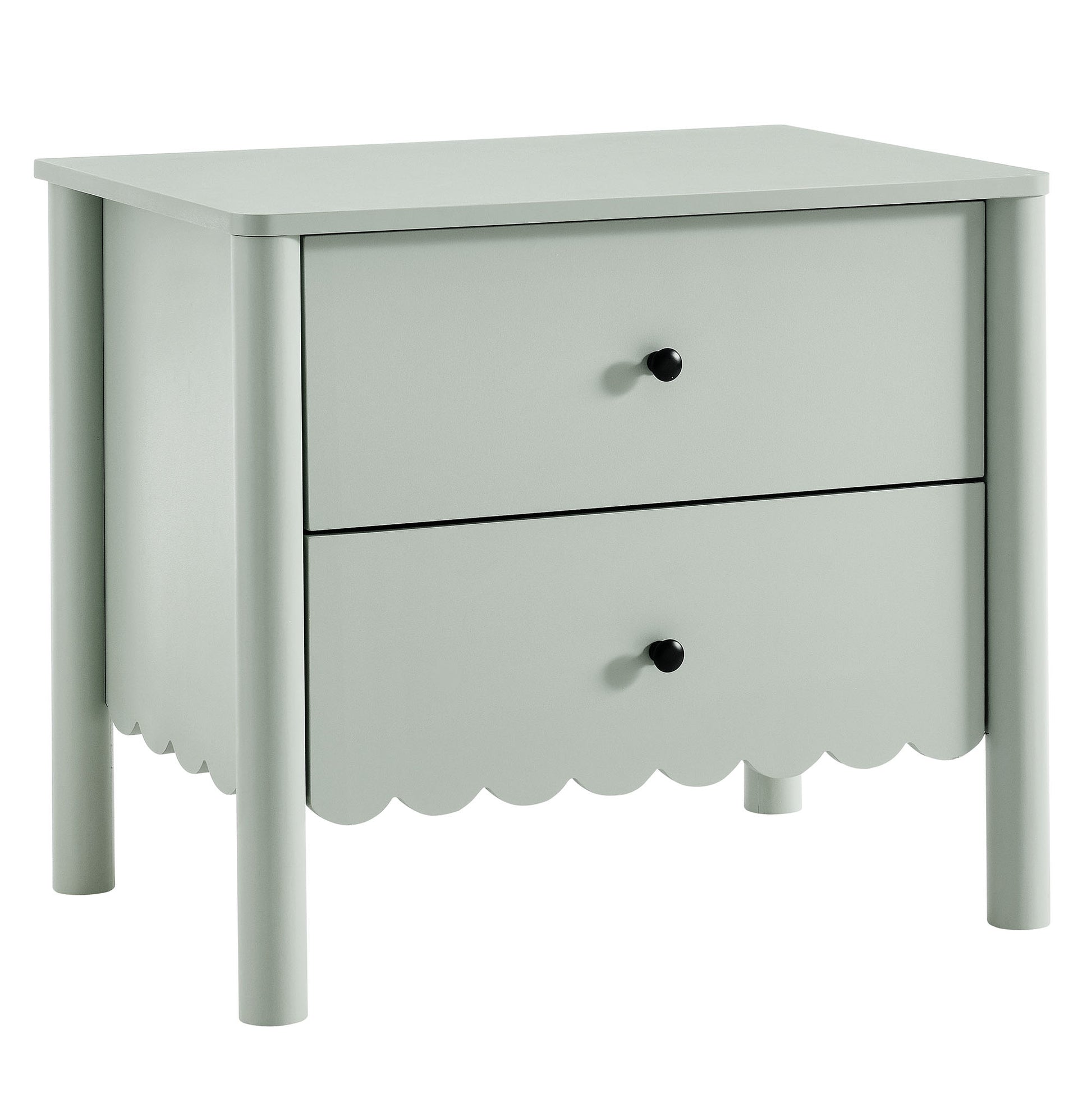 Emmeline Scalloped 2-Drawer Nightstand by Modway - Best Buy Furniture
