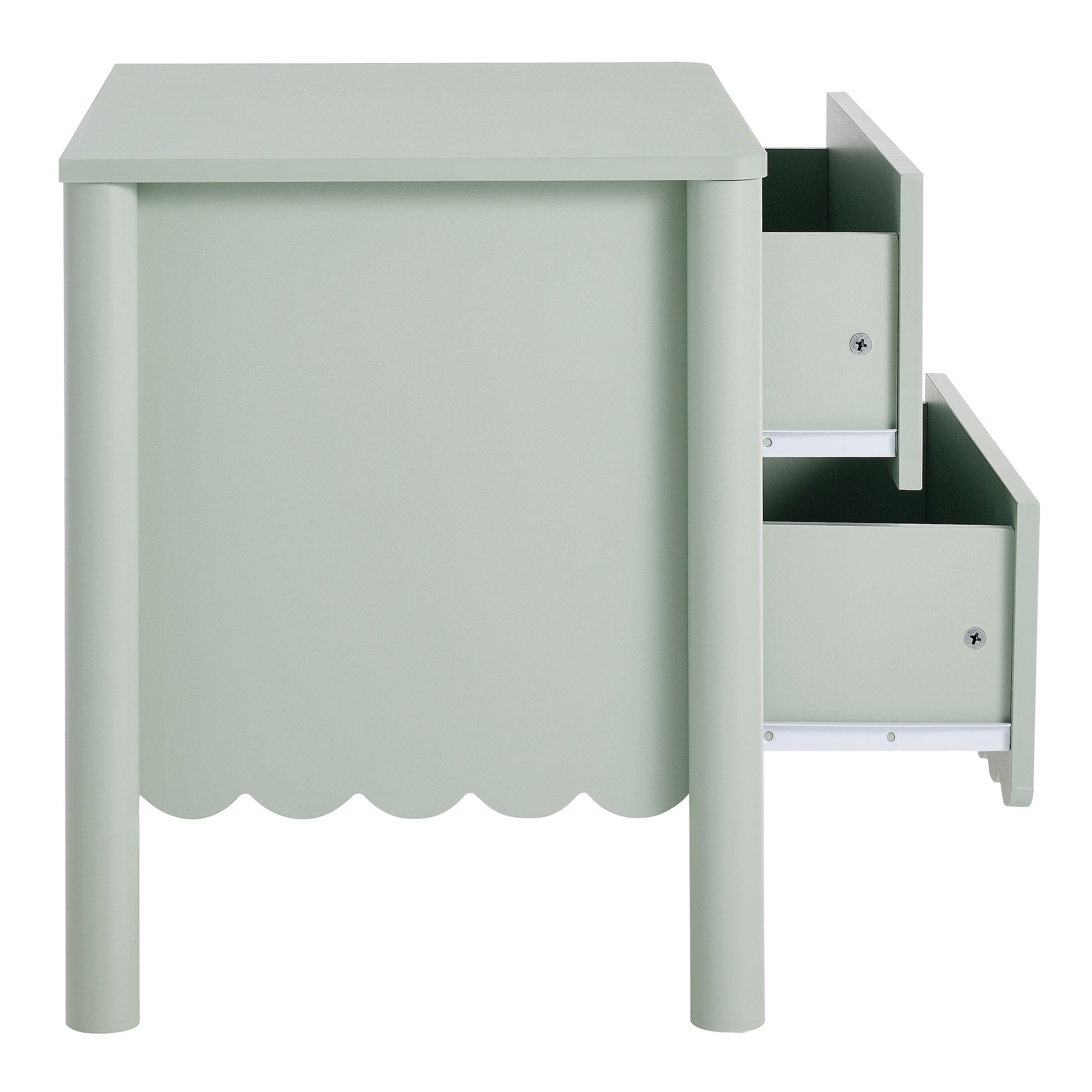 Emmeline Scalloped 2-Drawer Nightstand by Modway - Best Buy Furniture