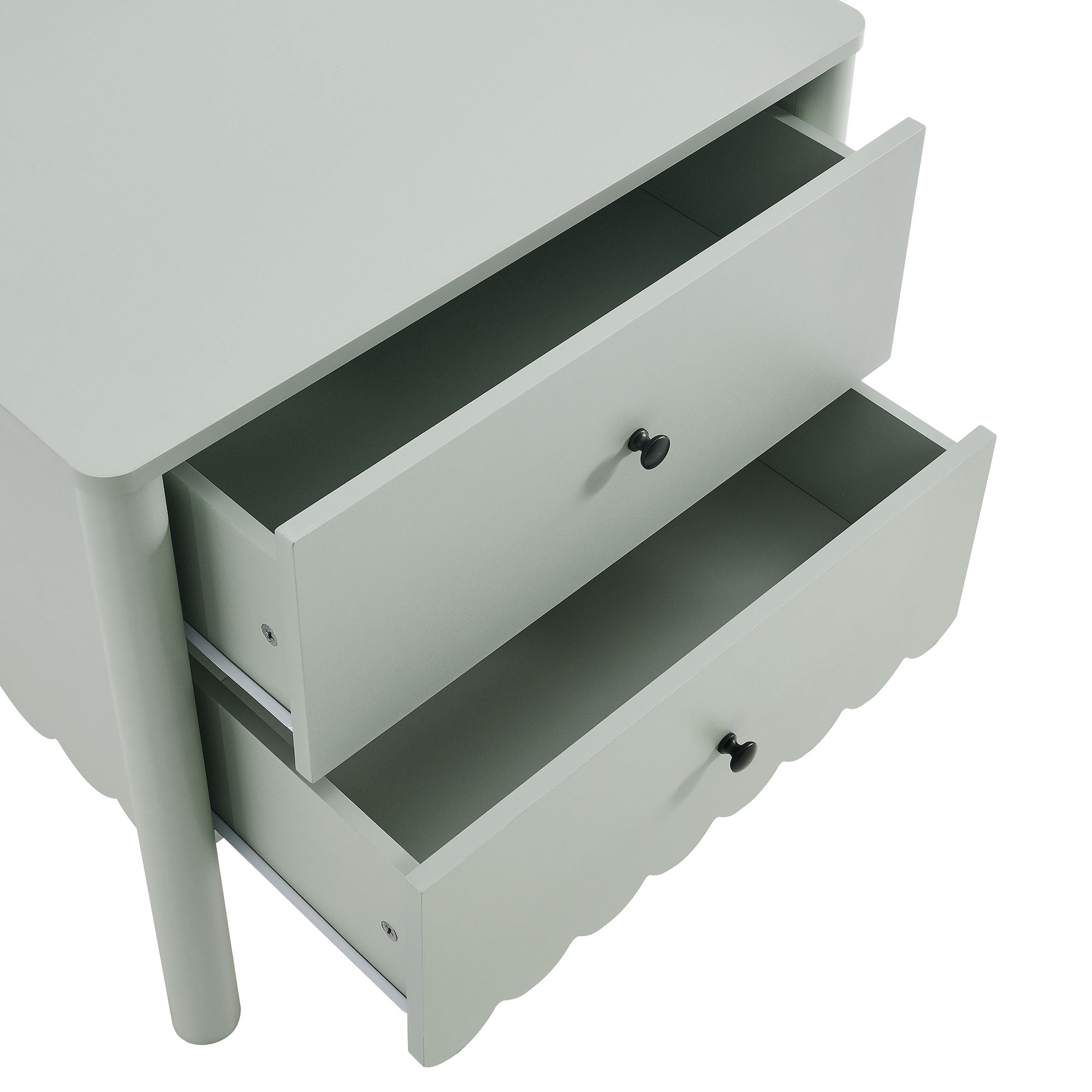 Emmeline Scalloped 2-Drawer Nightstand by Modway - Best Buy Furniture