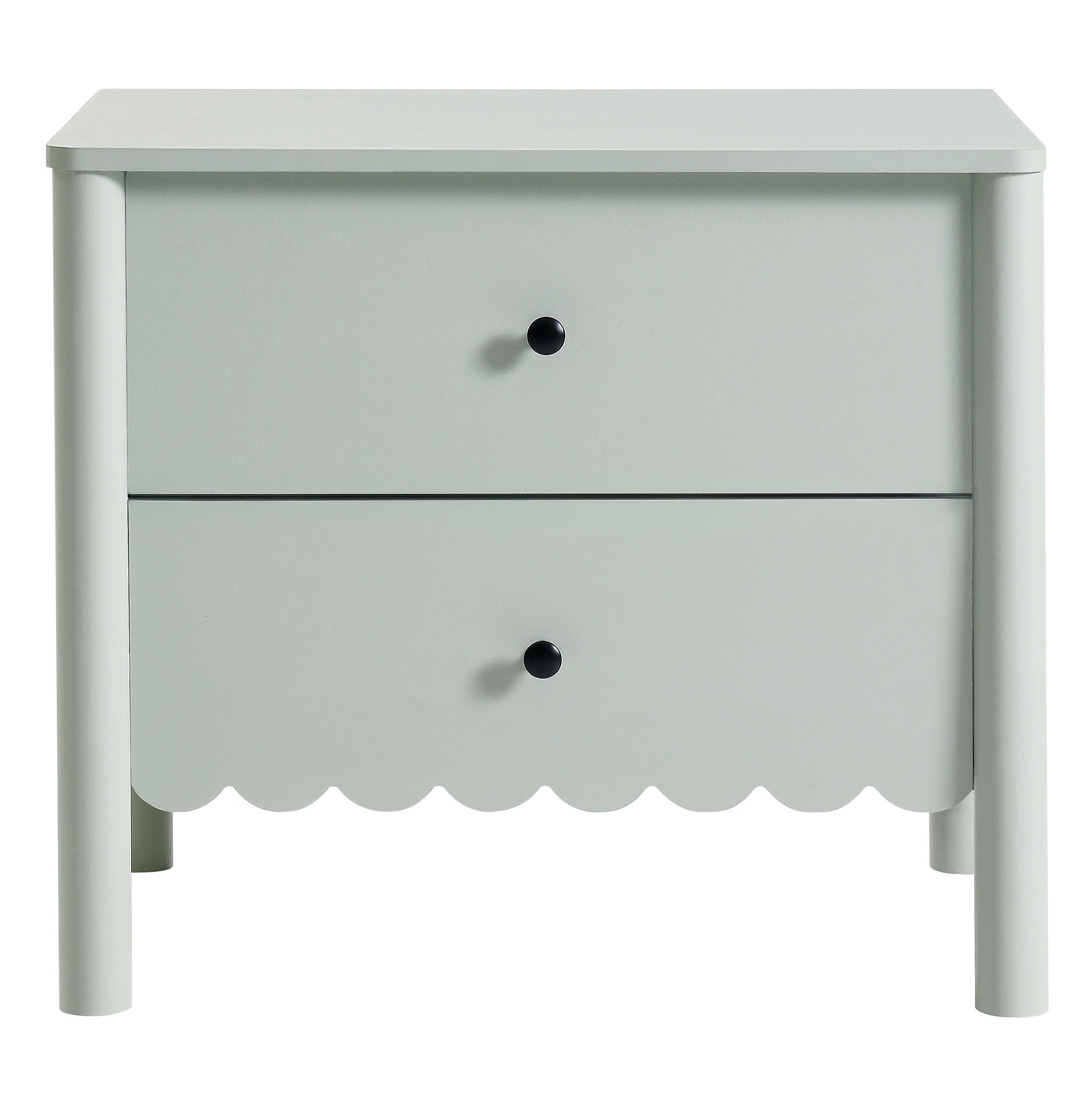 Emmeline Scalloped 2-Drawer Nightstand by Modway - Best Buy Furniture