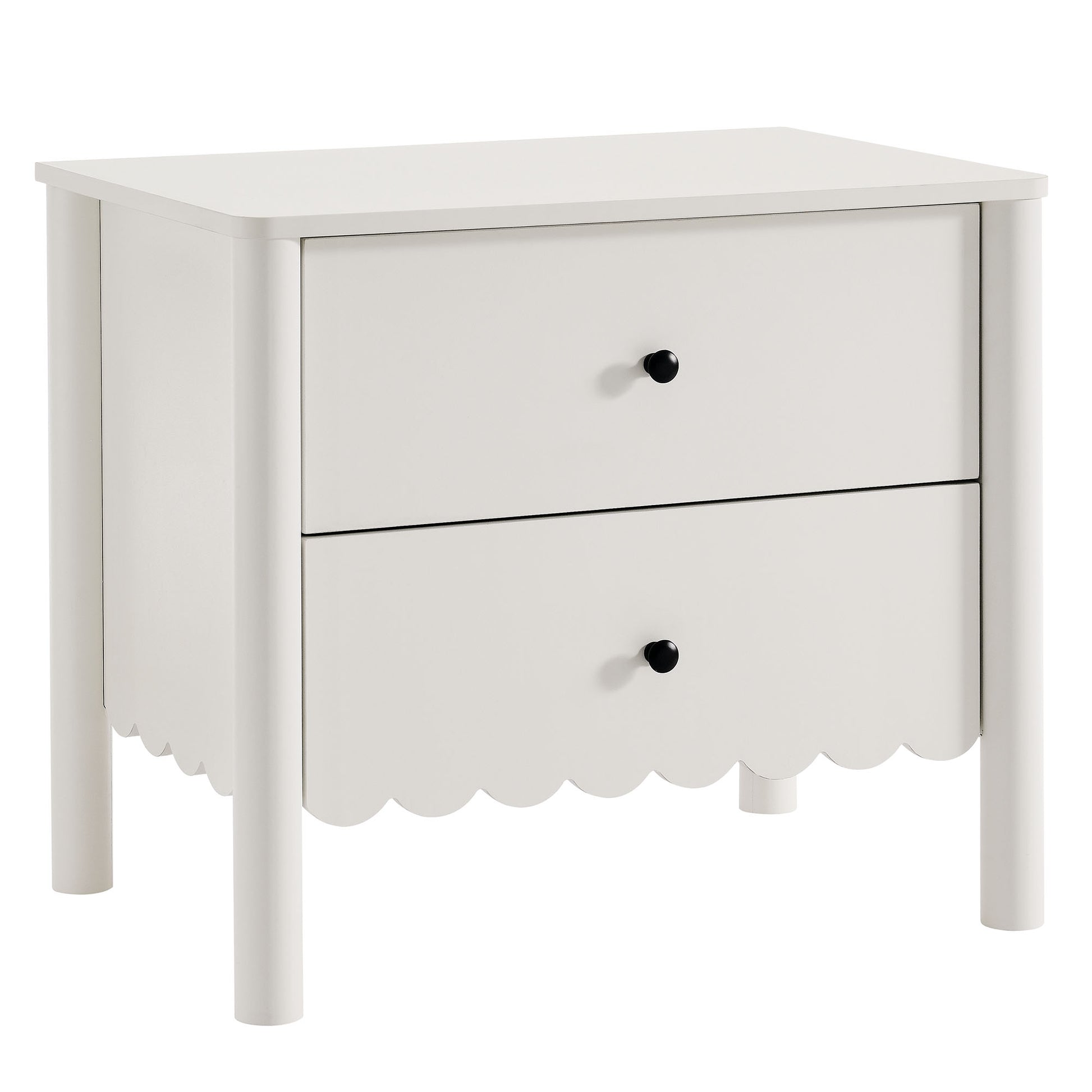 Emmeline Scalloped 2-Drawer Nightstand by Modway - Best Buy Furniture