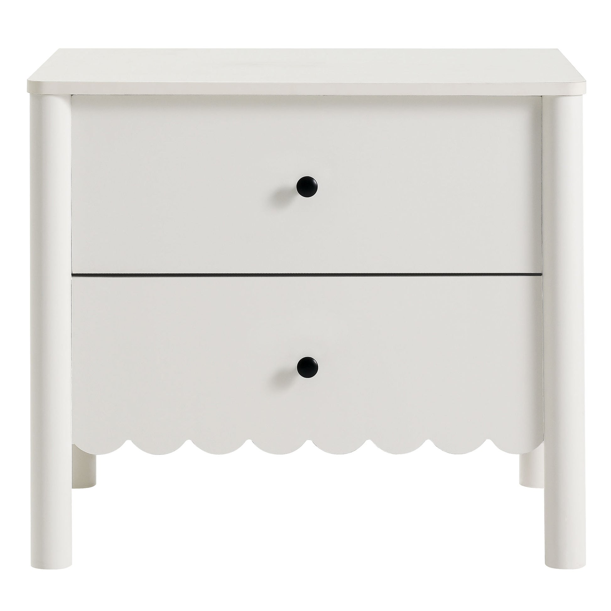 Emmeline Scalloped 2-Drawer Nightstand by Modway - Best Buy Furniture