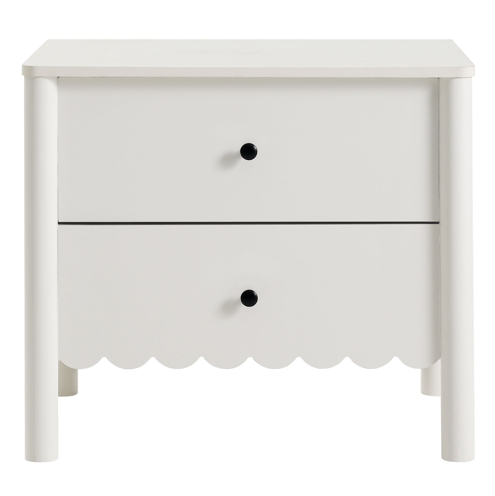 Emmeline Scalloped 2-Drawer Nightstand by Modway - Best Buy Furniture