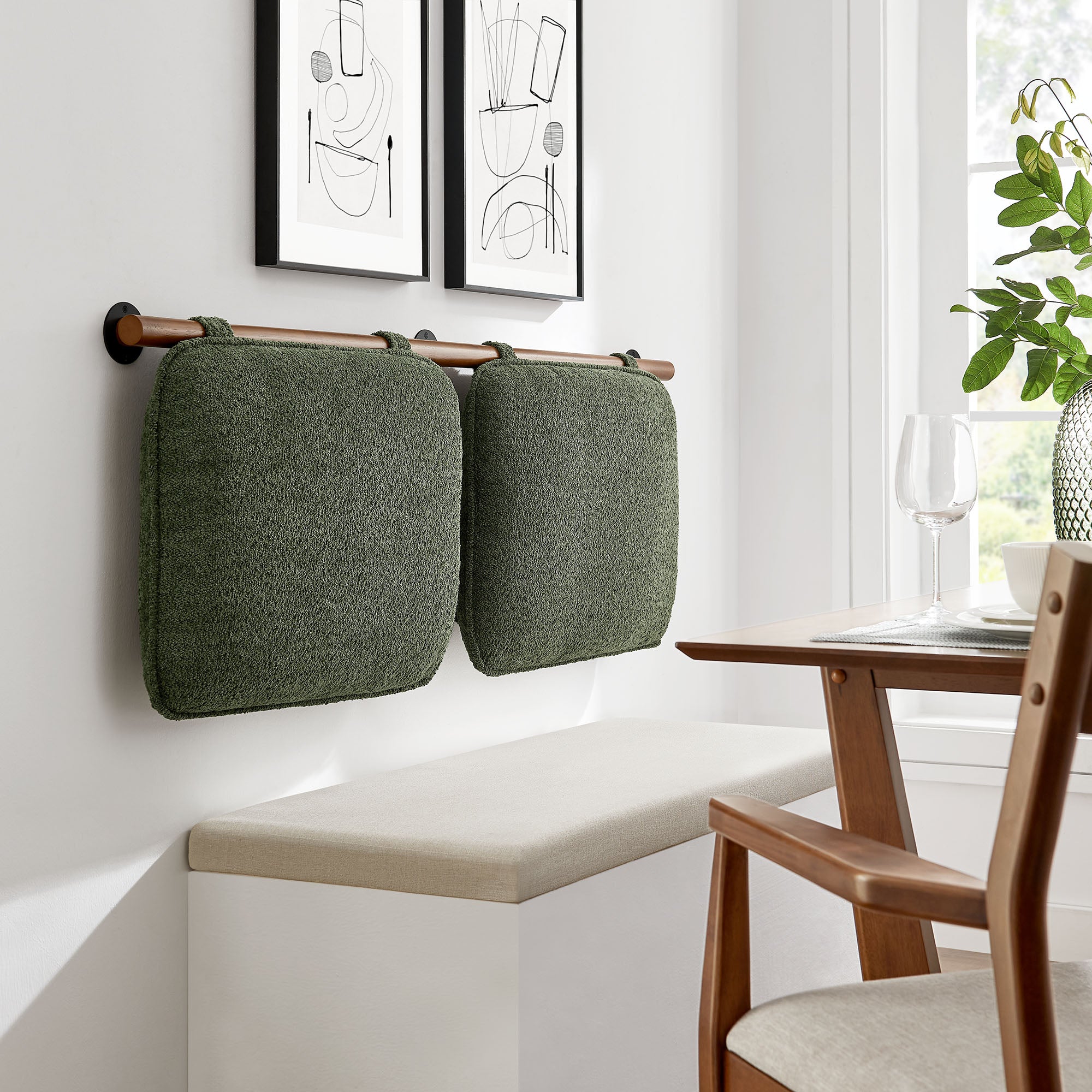 Anela Wall-Mounted Chenille Upholstered Full Headboard by Modway - Best Buy Furniture