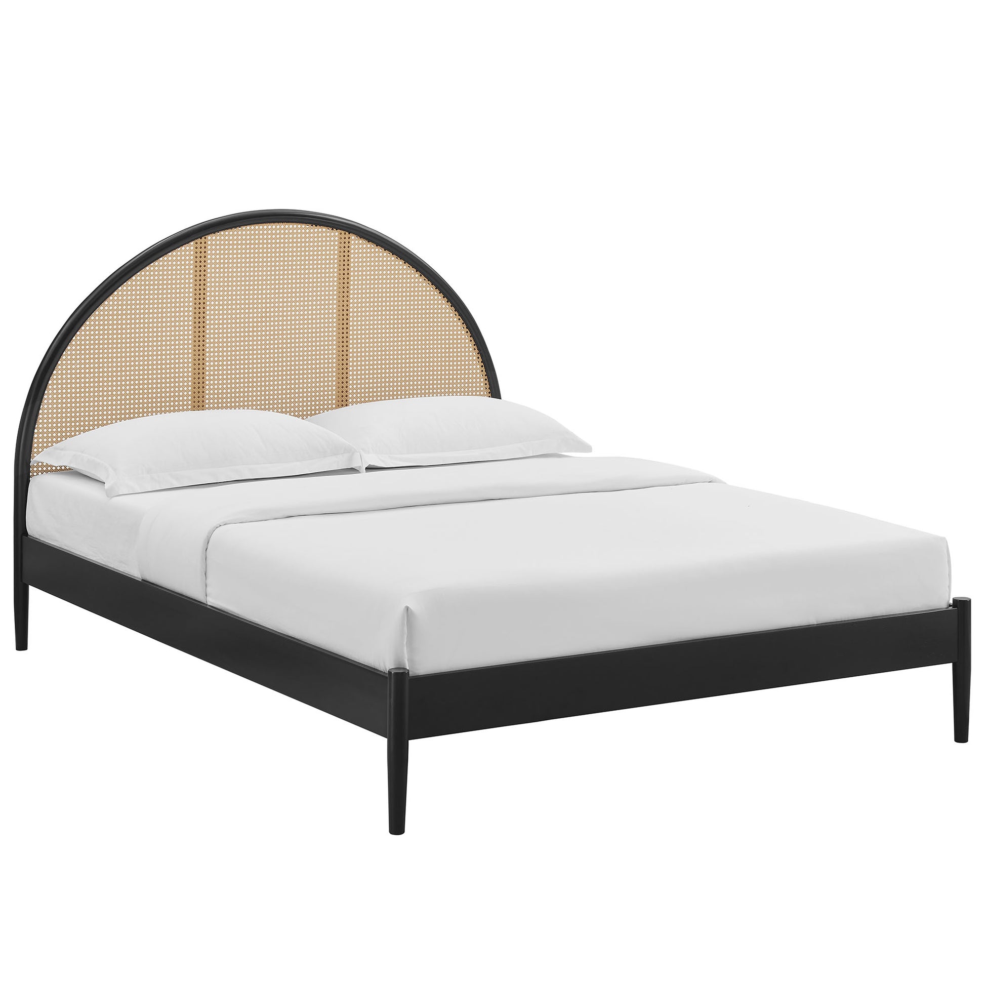 Odette Queen Arched Rattan Cane Platform Bed by Modway - Best Buy Furniture