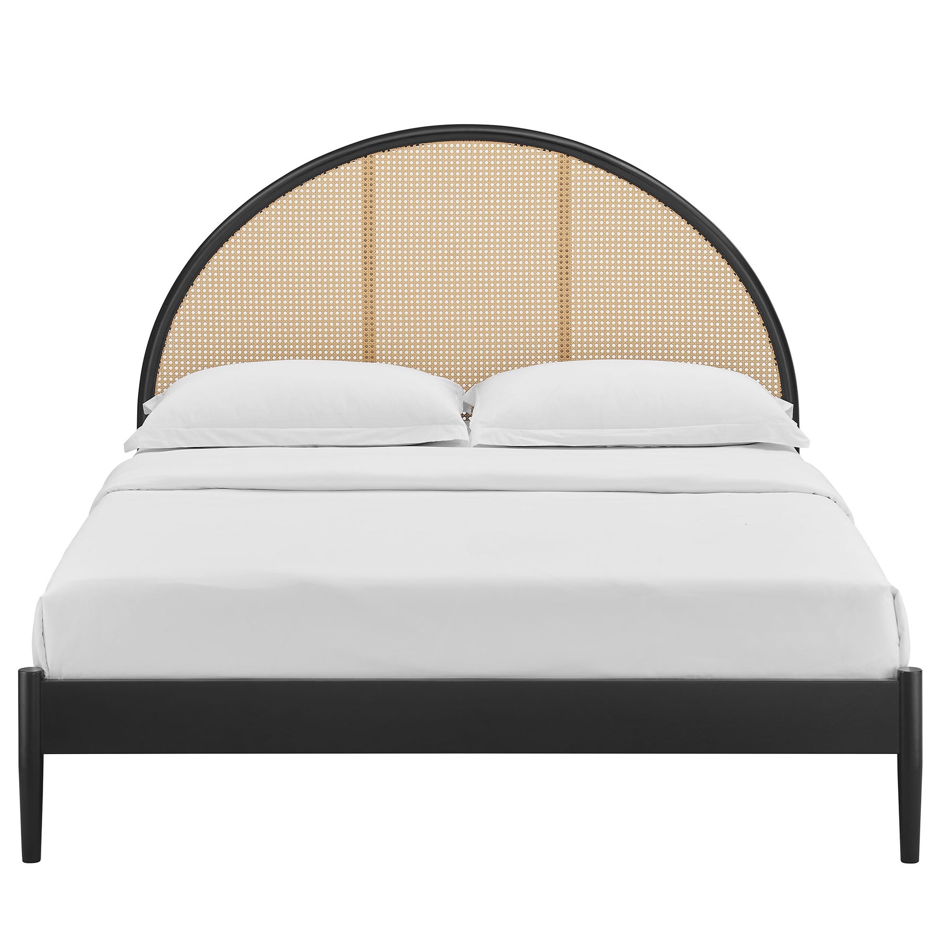 Odette Queen Arched Rattan Cane Platform Bed by Modway - Best Buy Furniture