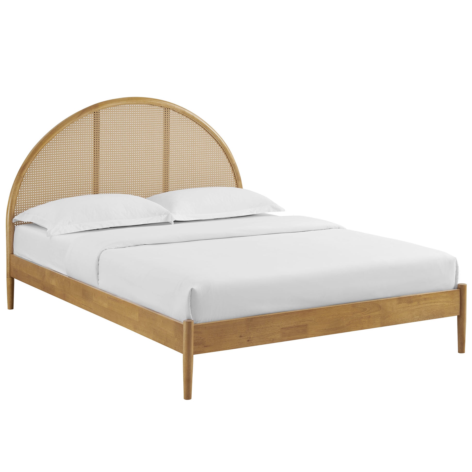 Odette Queen Arched Rattan Cane Platform Bed by Modway - Best Buy Furniture