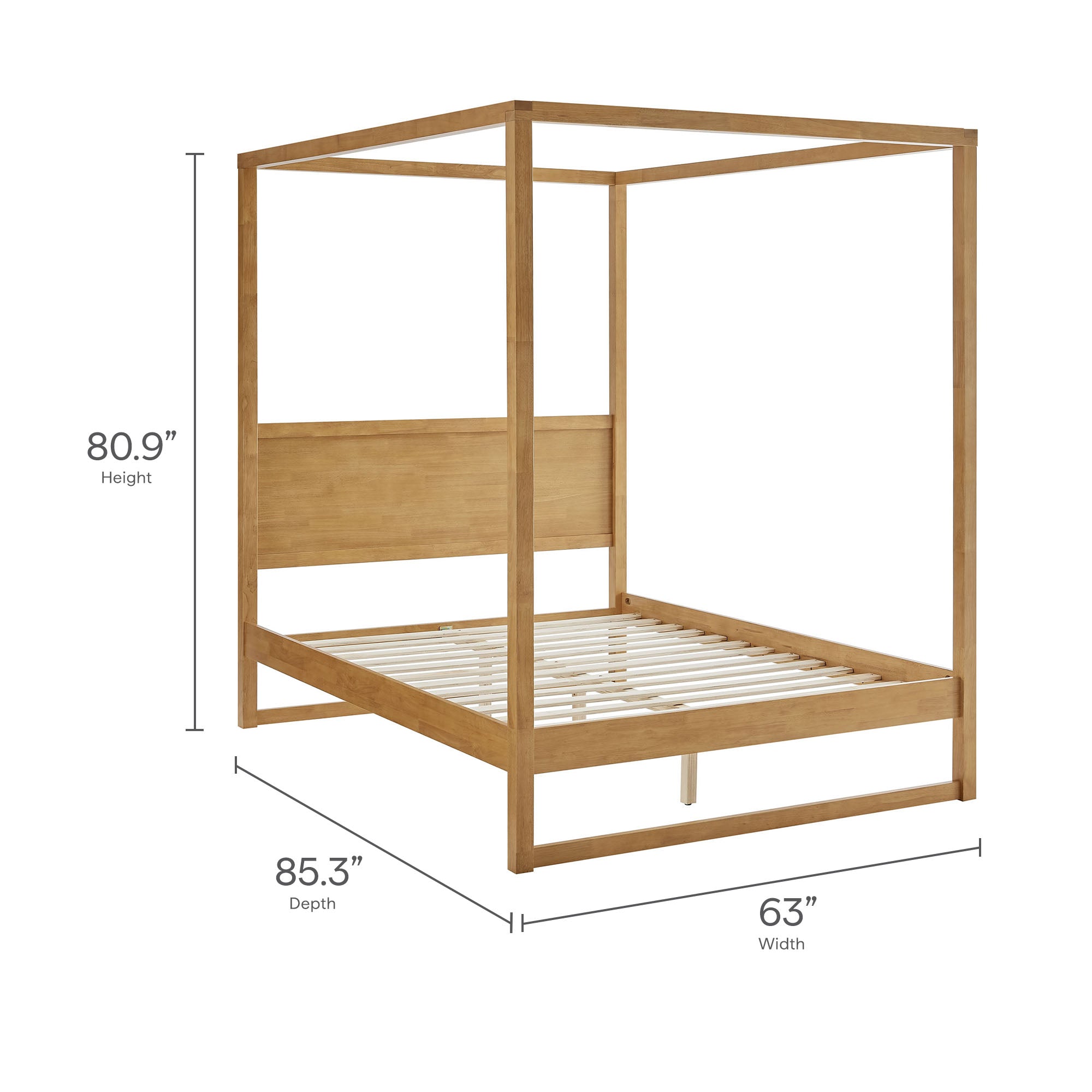 Alva Queen Wood Canopy Platform Bed by Modway - Best Buy Furniture