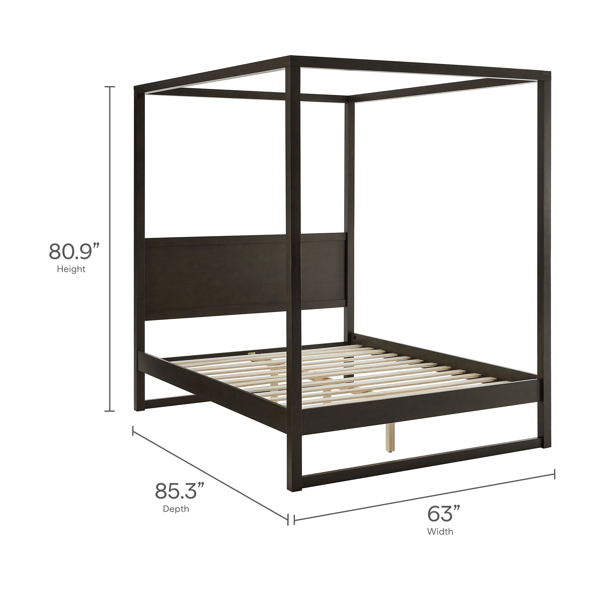 Alva Queen Wood Canopy Platform Bed by Modway - Best Buy Furniture