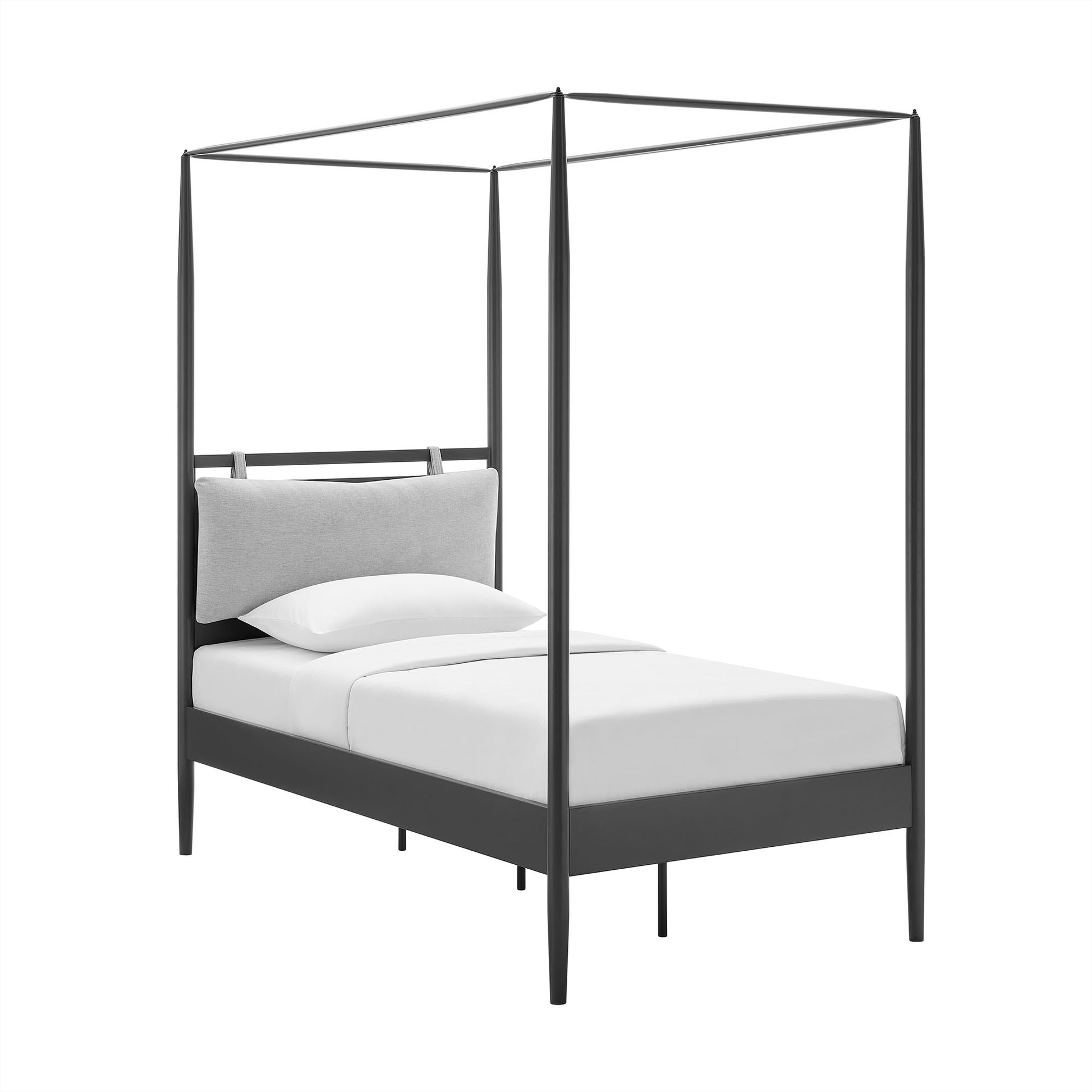 Marlowe 4-Poster Canopy Metal Twin Platform Bed by Modway - Best Buy Furniture