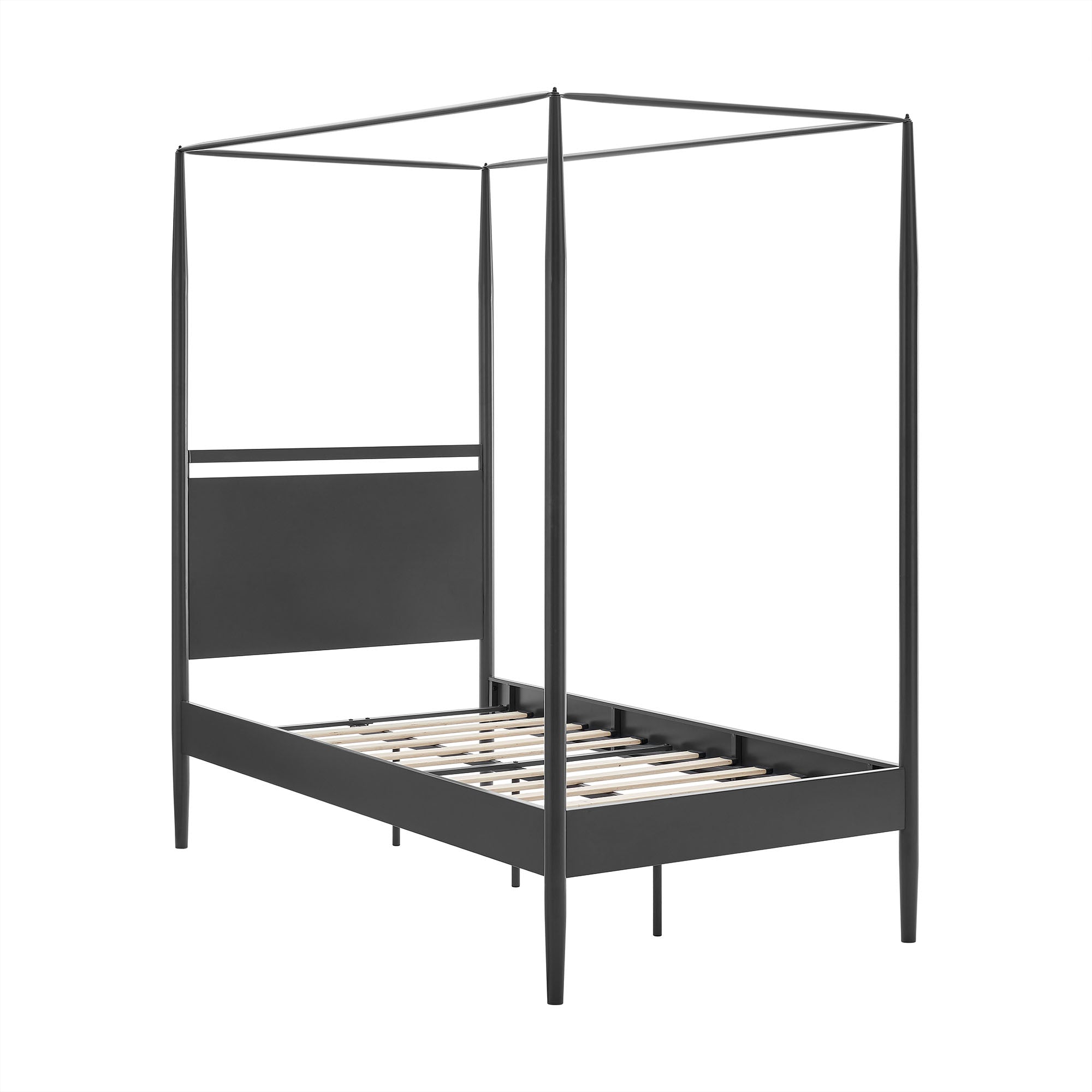 Marlowe 4-Poster Canopy Metal Twin Platform Bed by Modway - Best Buy Furniture