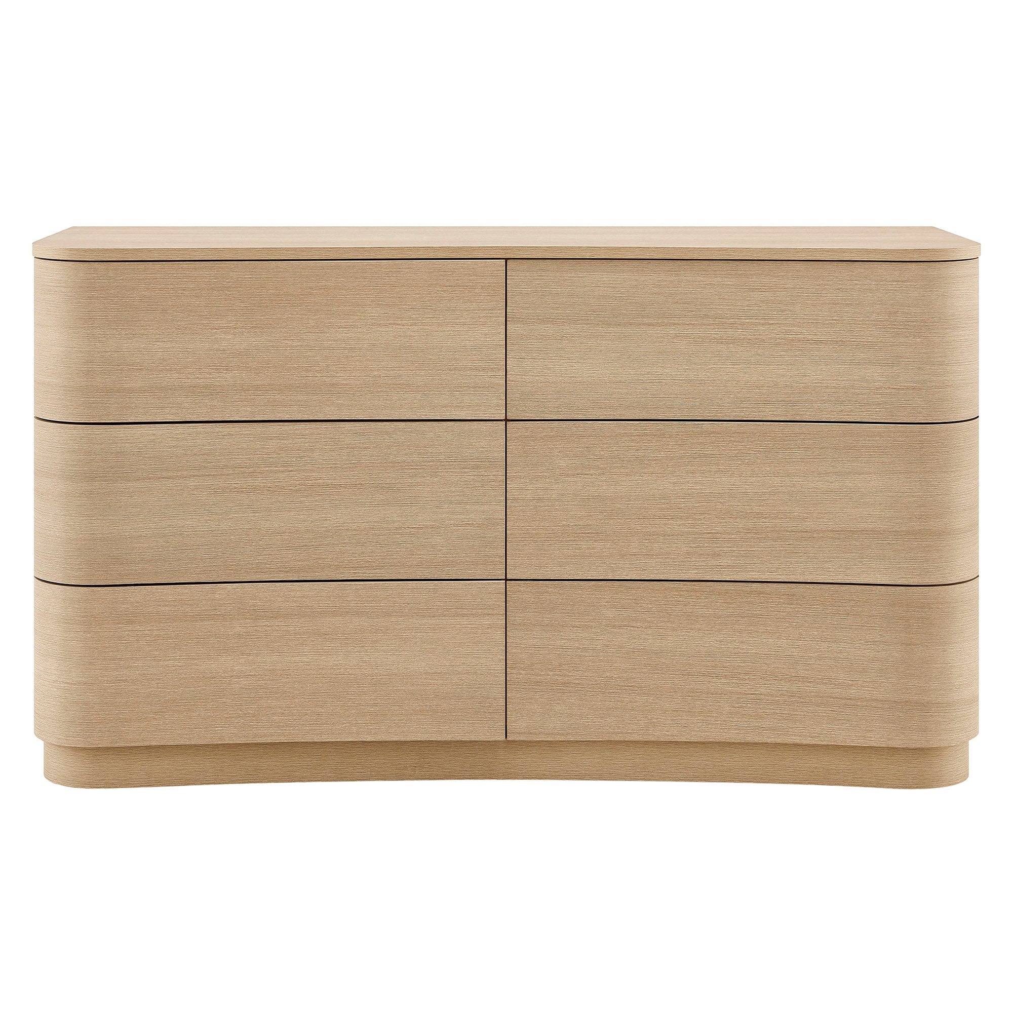Mirae 6-Drawer Curved Dresser