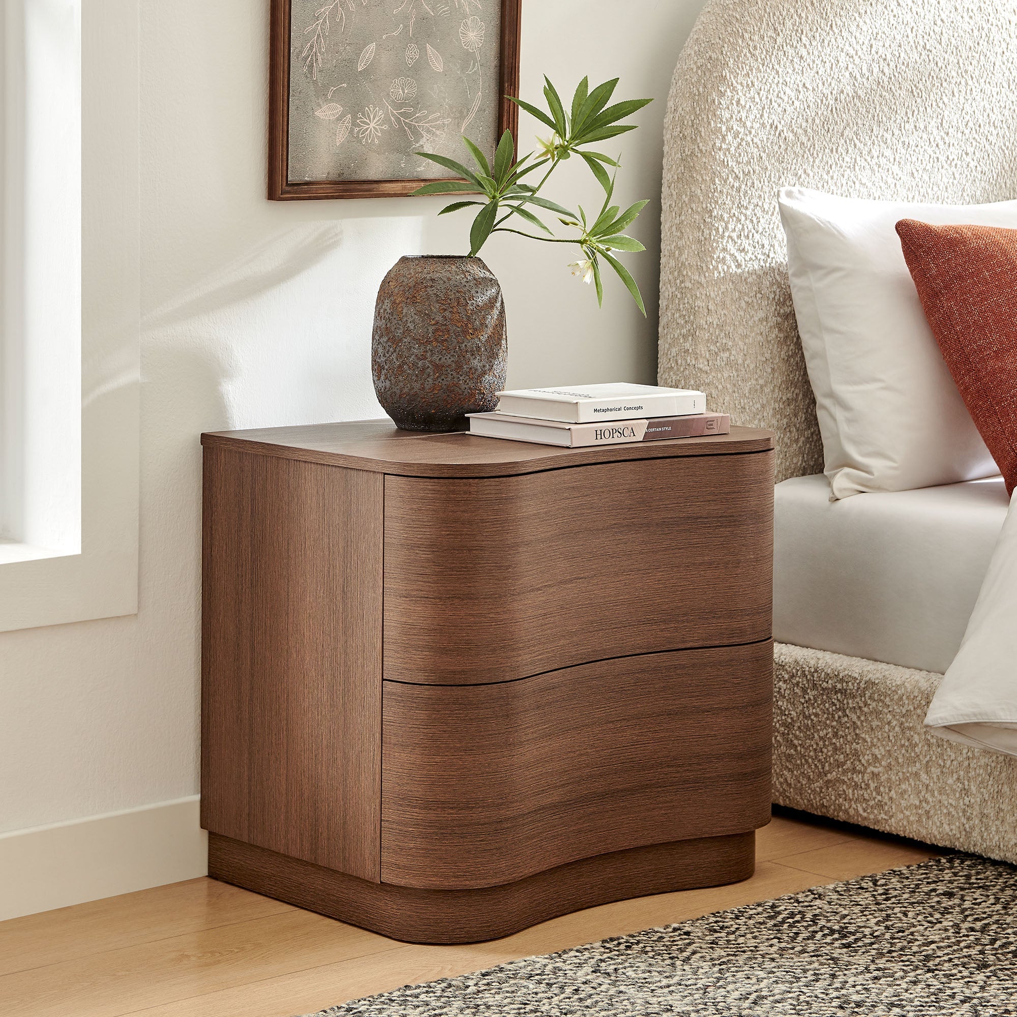Mirae 2-Drawer Curved