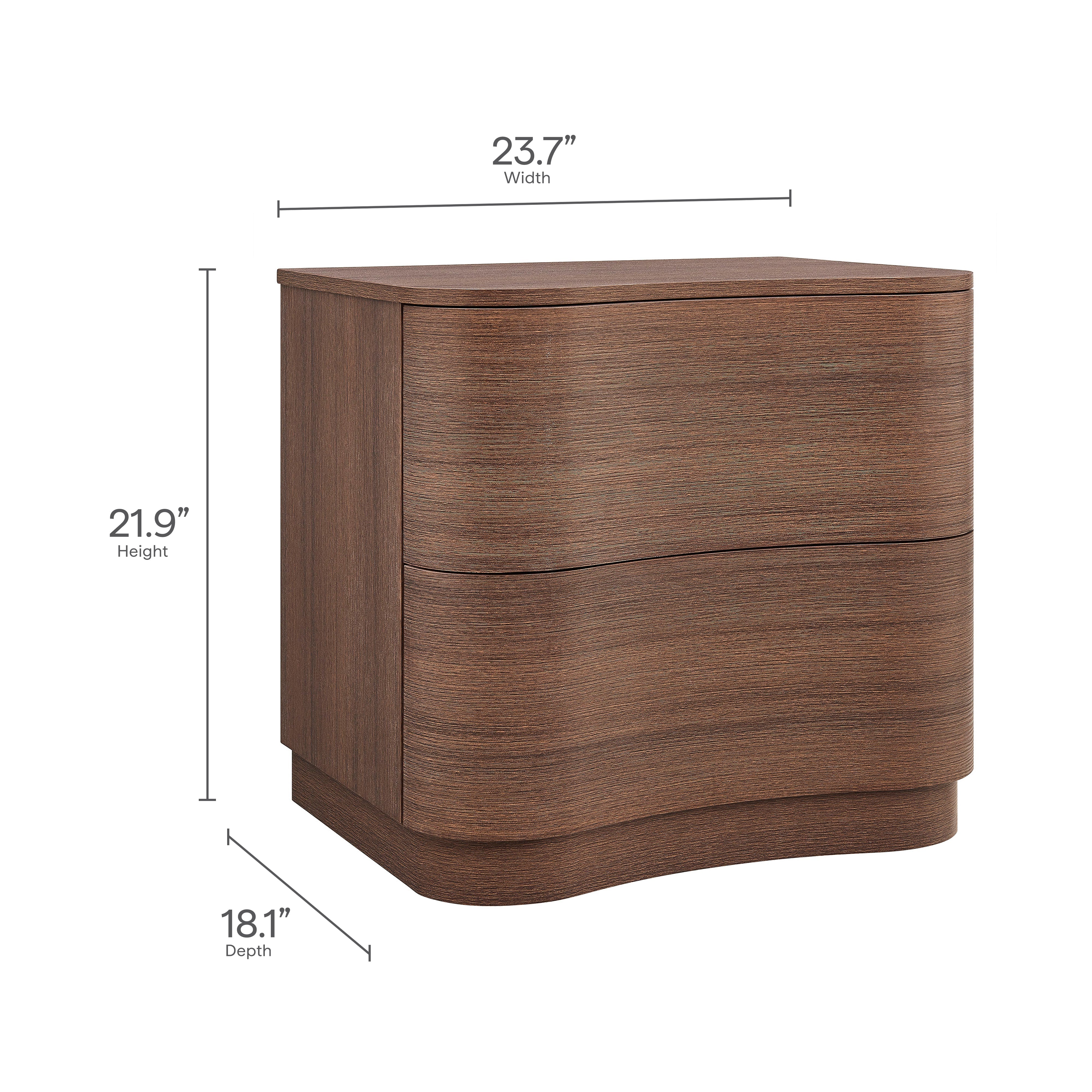 Mirae 2-Drawer Curved