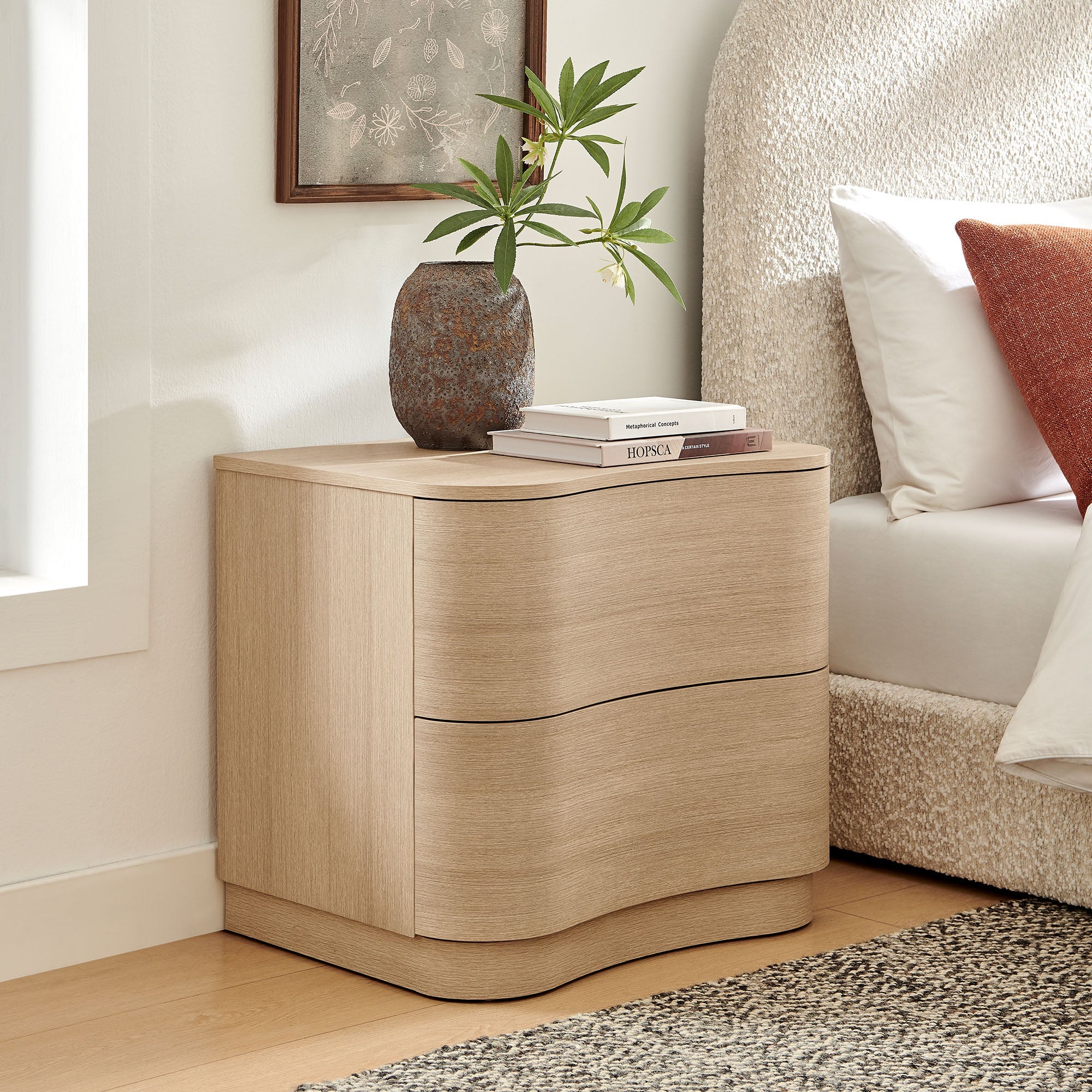 Mirae 2-Drawer Curved