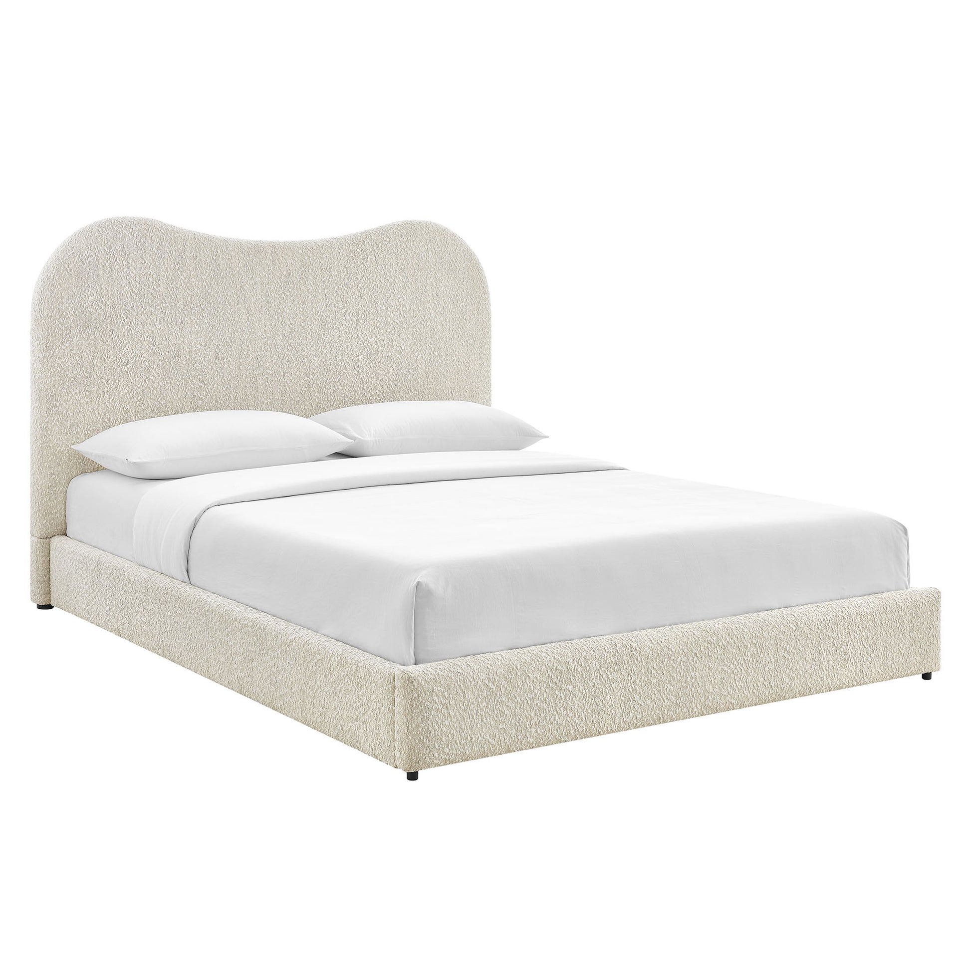 Seluna Boucle Queen Platform Bed by Modway - Best Buy Furniture