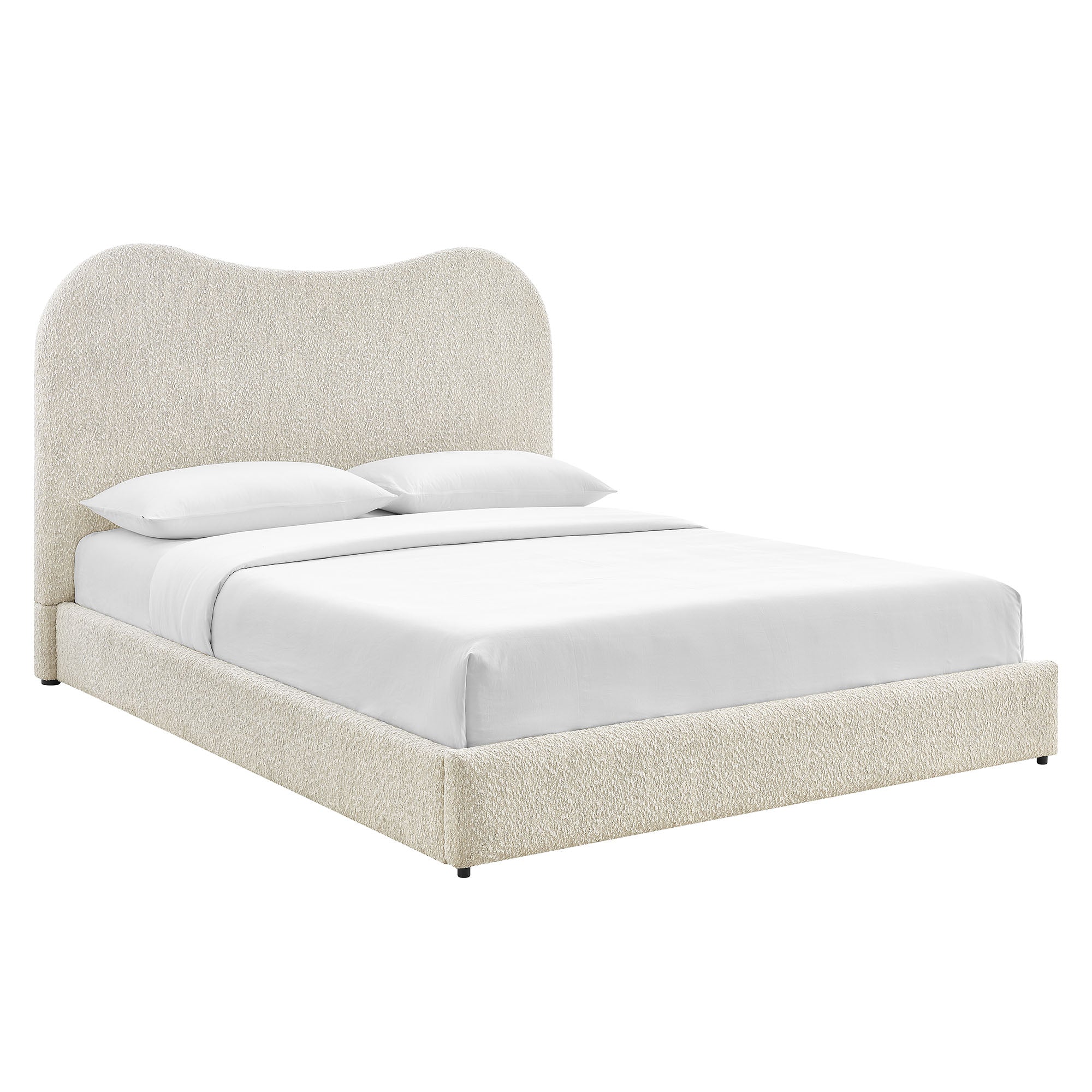 Seluna Boucle Queen Platform Bed by Modway - Best Buy Furniture