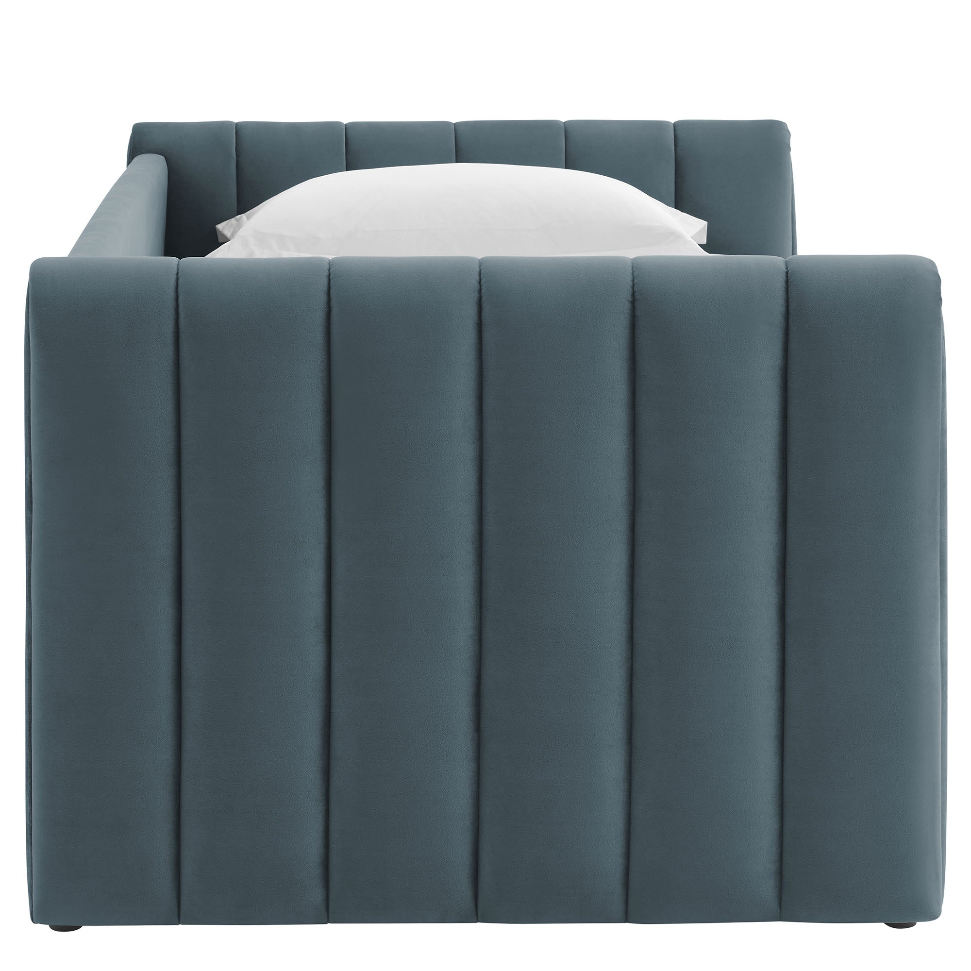 Veyla Channel Tufted Performance Velvet Twin Daybed With Trundle by Modway - Best Buy Furniture