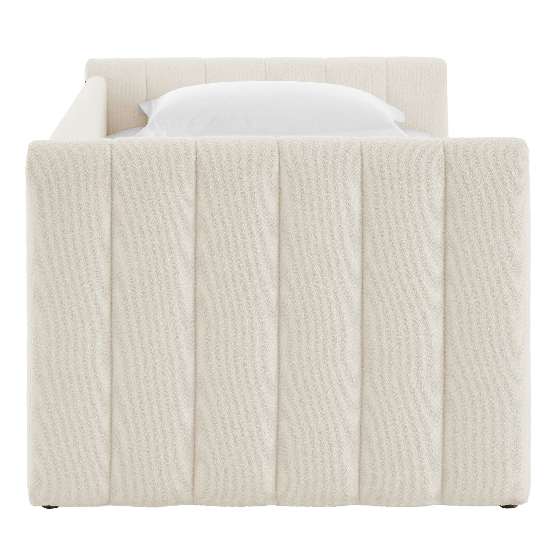 Veyla Channel Tufted Boucle Twin Daybed With Trundle by Modway - Best Buy Furniture