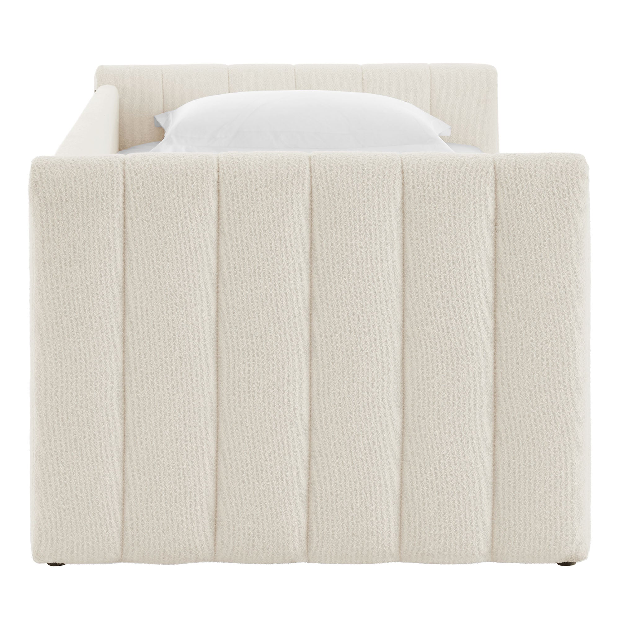 Veyla Channel Tufted Boucle Twin Daybed With Trundle by Modway - Best Buy Furniture